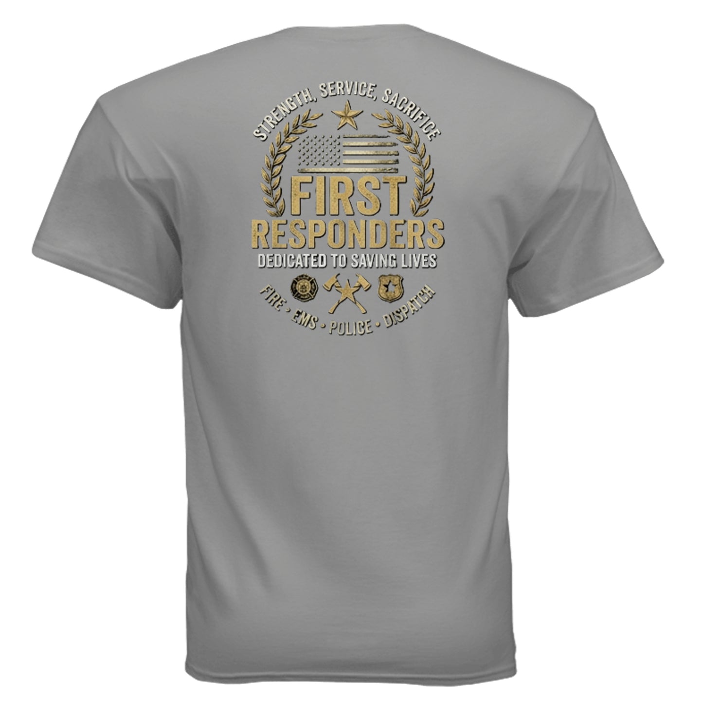 “Strength • Service • Sacrifice” First Responders Tee – All Heroes Edition {{ product_type }Anvil and Anthem }