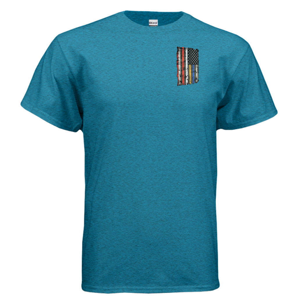 “Strength • Service • Sacrifice” First Responders Tee – All Heroes Edition Anvil and Anthem }