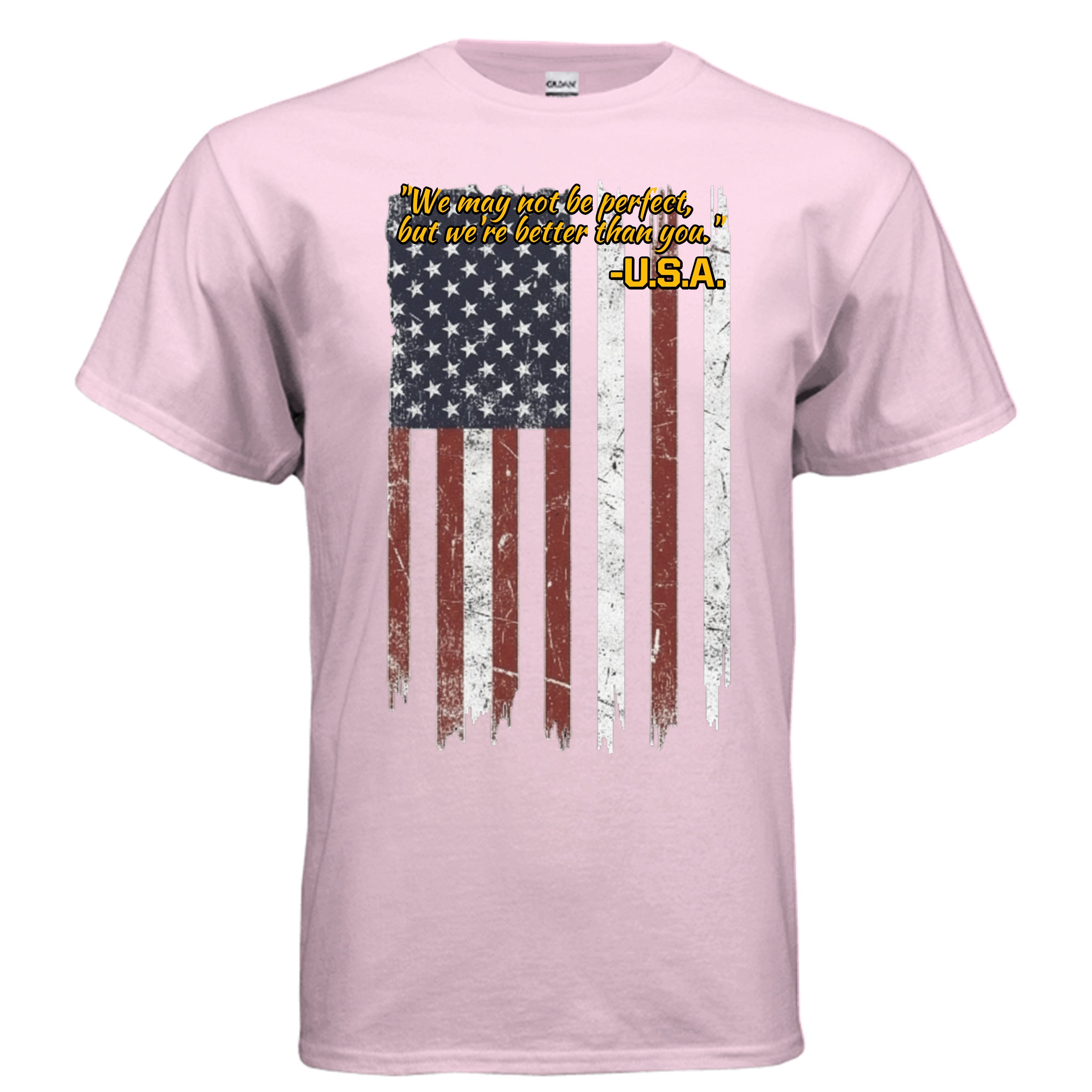 “Not Perfect, Still Winning” USA Tee – American Swagger Edition Anvil and Anthem }