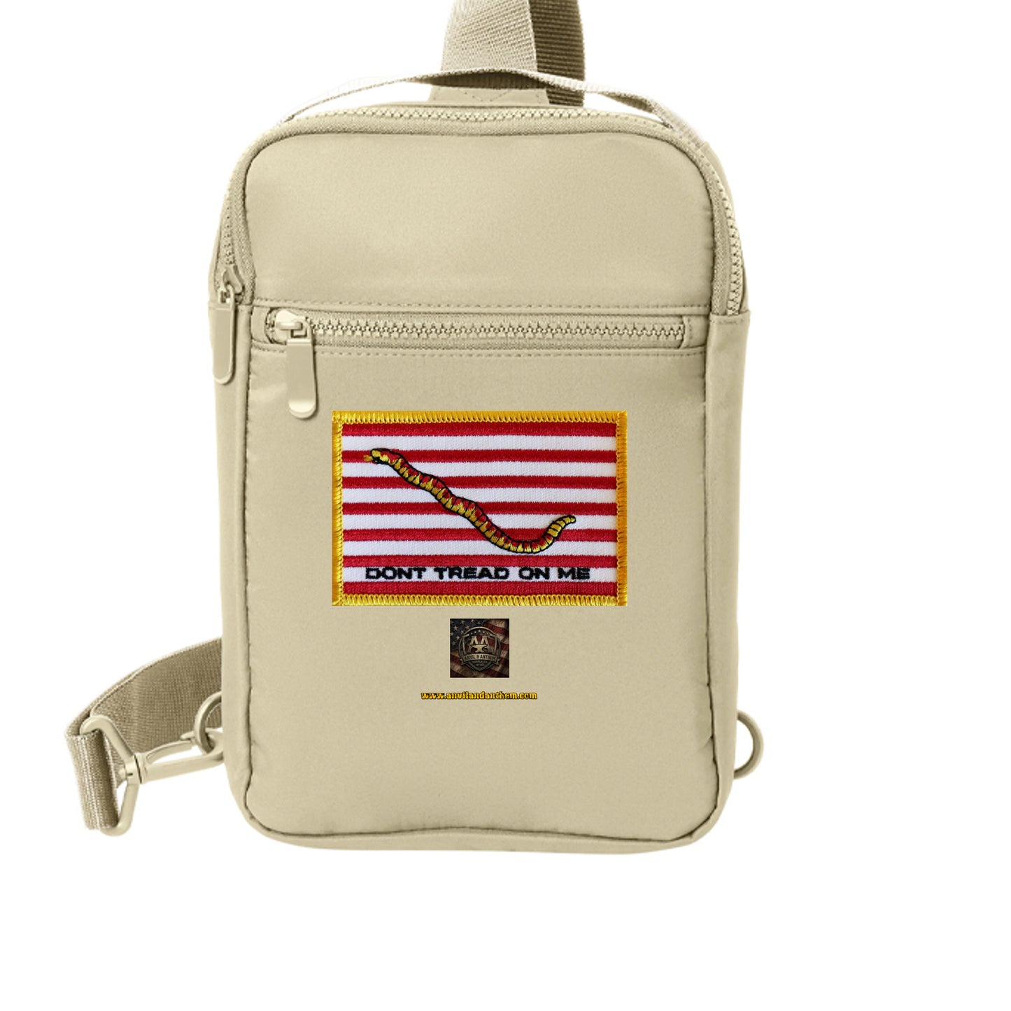 “Don’t Tread on Me” Sling Bag – Freedom Carry Edition Sahara ONE SIZE {{ product_type }Anvil and Anthem }