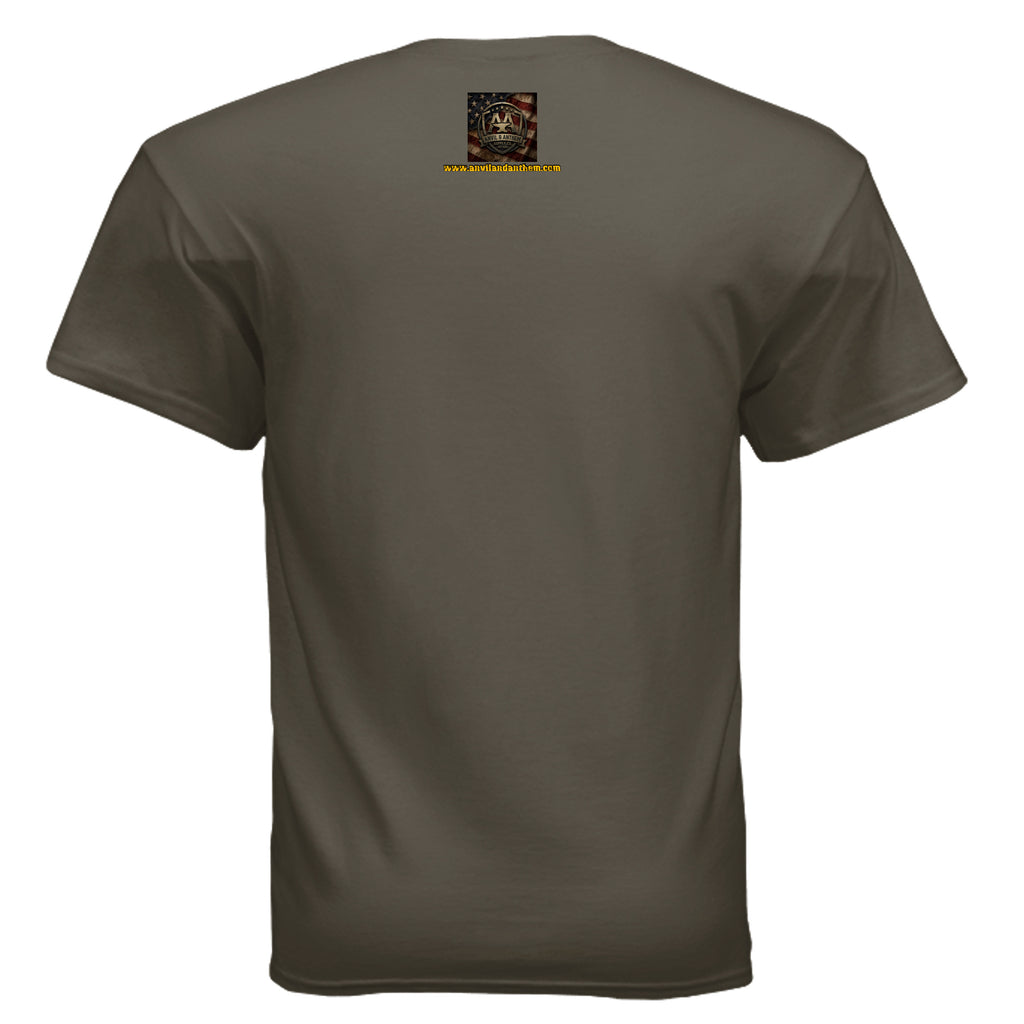 Sgt. H. Badger” Tactical Tee – Recoil Management Specialist Anvil and Anthem }