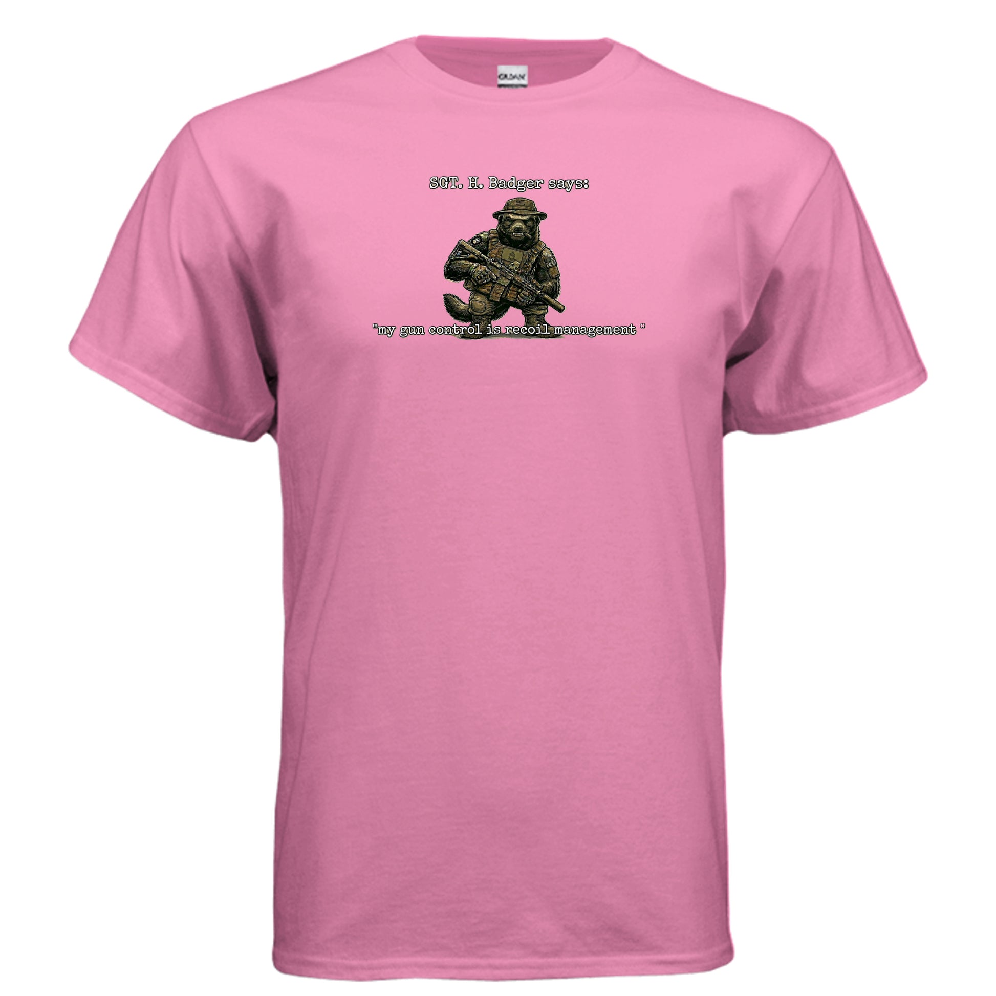 Sgt. H. Badger” Tactical Tee – Recoil Management Specialist {{ product_type }Anvil and Anthem }
