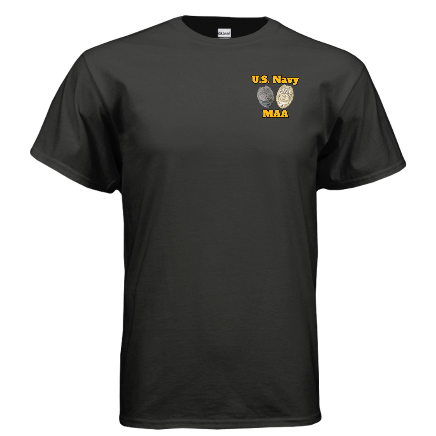 US Navy MAA “Master at Arms” Tee – Security & Discipline Edition BLACK {{ product_type }Anvil and Anthem }