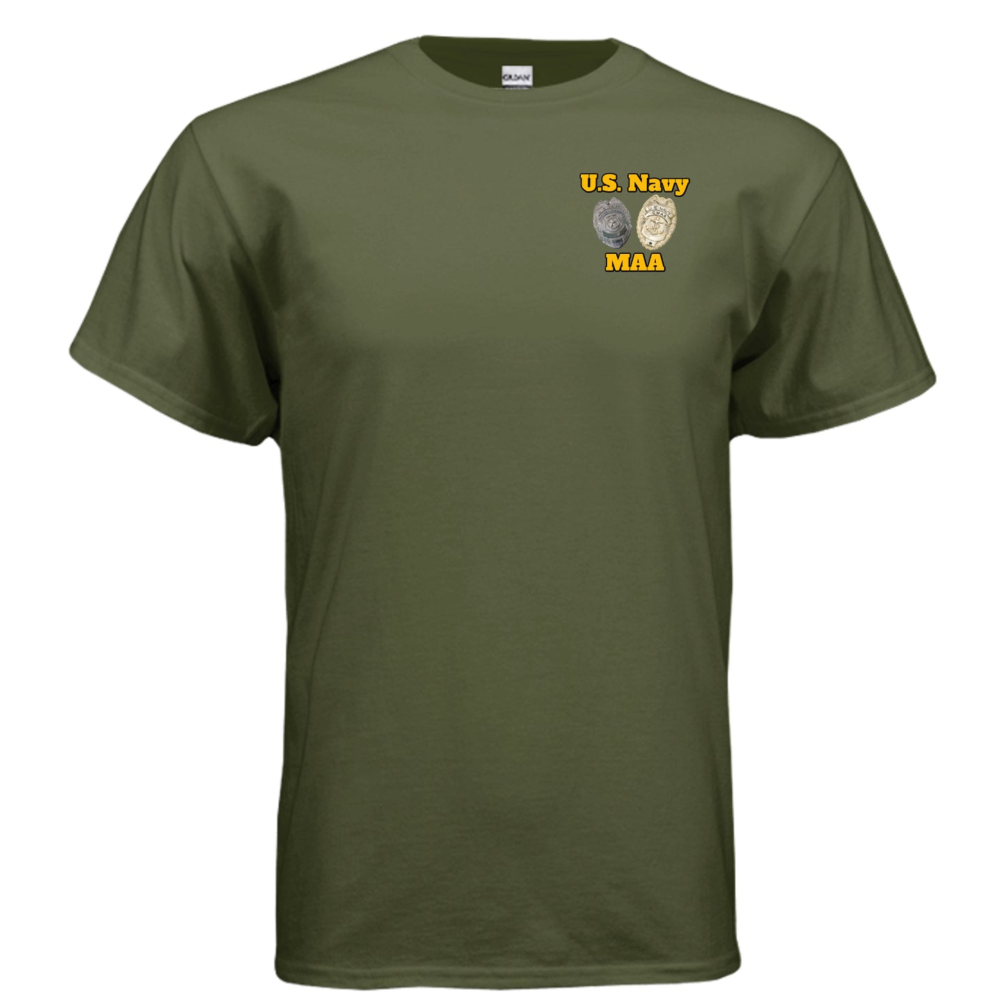 US Navy MAA “Master at Arms” Tee – Security & Discipline Edition MILITARY GREEN {{ product_type }Anvil and Anthem }