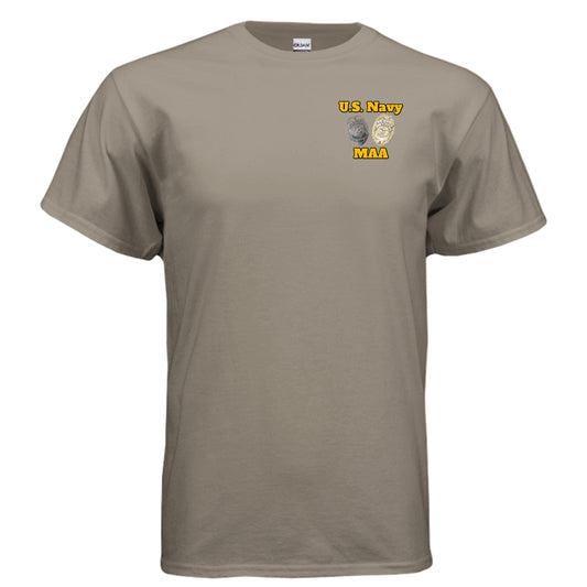 US Navy MAA “Master at Arms” Tee – Security & Discipline Edition BROWN SAVANA {{ product_type }Anvil and Anthem }