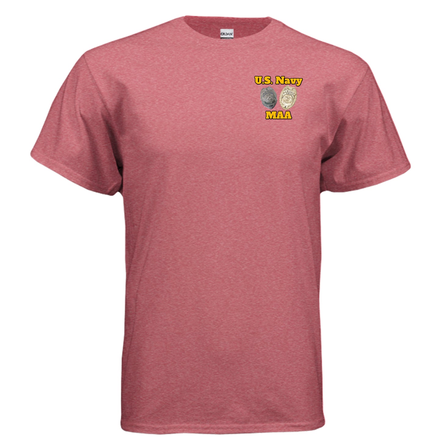 US Navy MAA “Master at Arms” Tee – Security & Discipline Edition HEATHER RED {{ product_type }Anvil and Anthem }