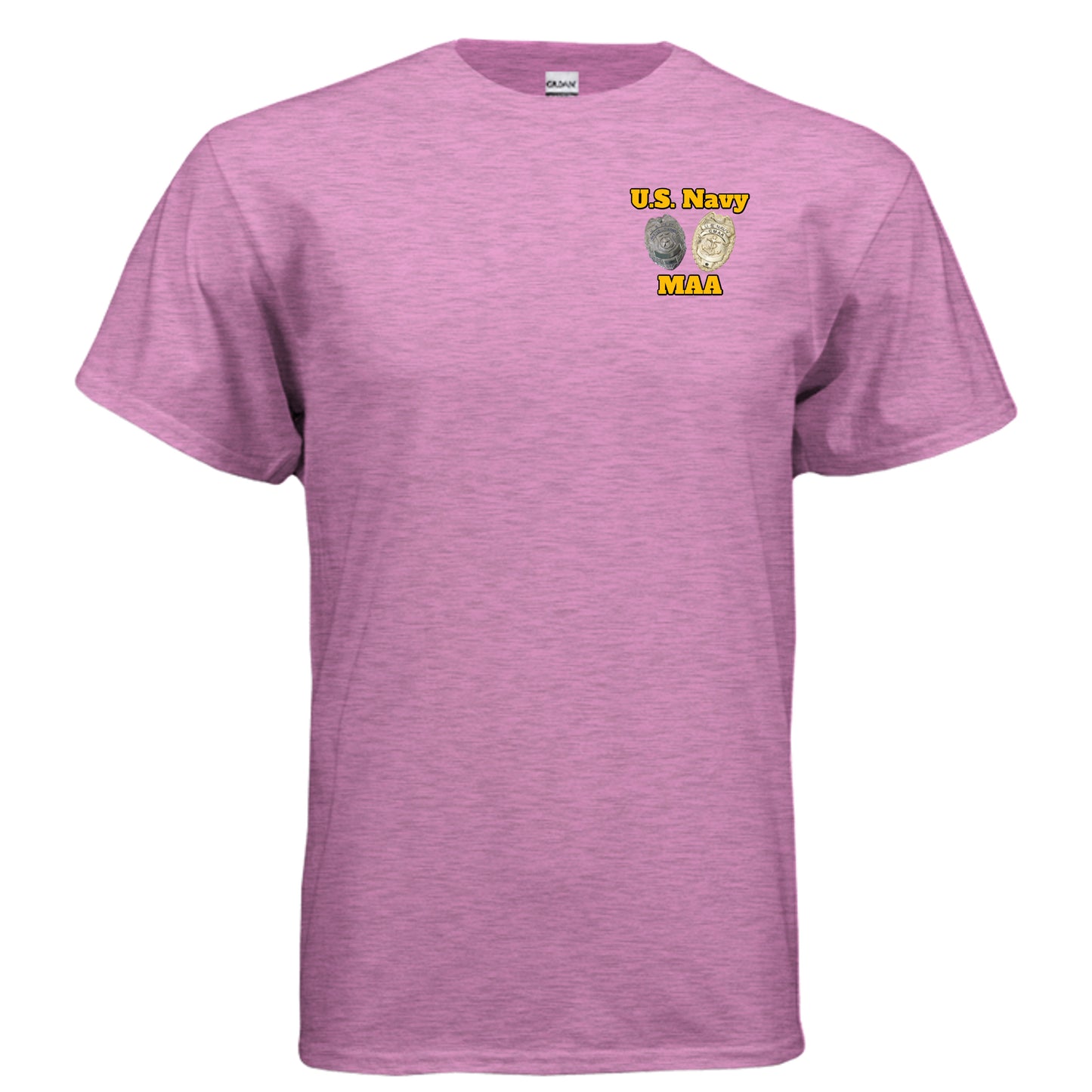 US Navy MAA “Master at Arms” Tee – Security & Discipline Edition HEATHER RADIANT ORCHID {{ product_type }Anvil and Anthem }