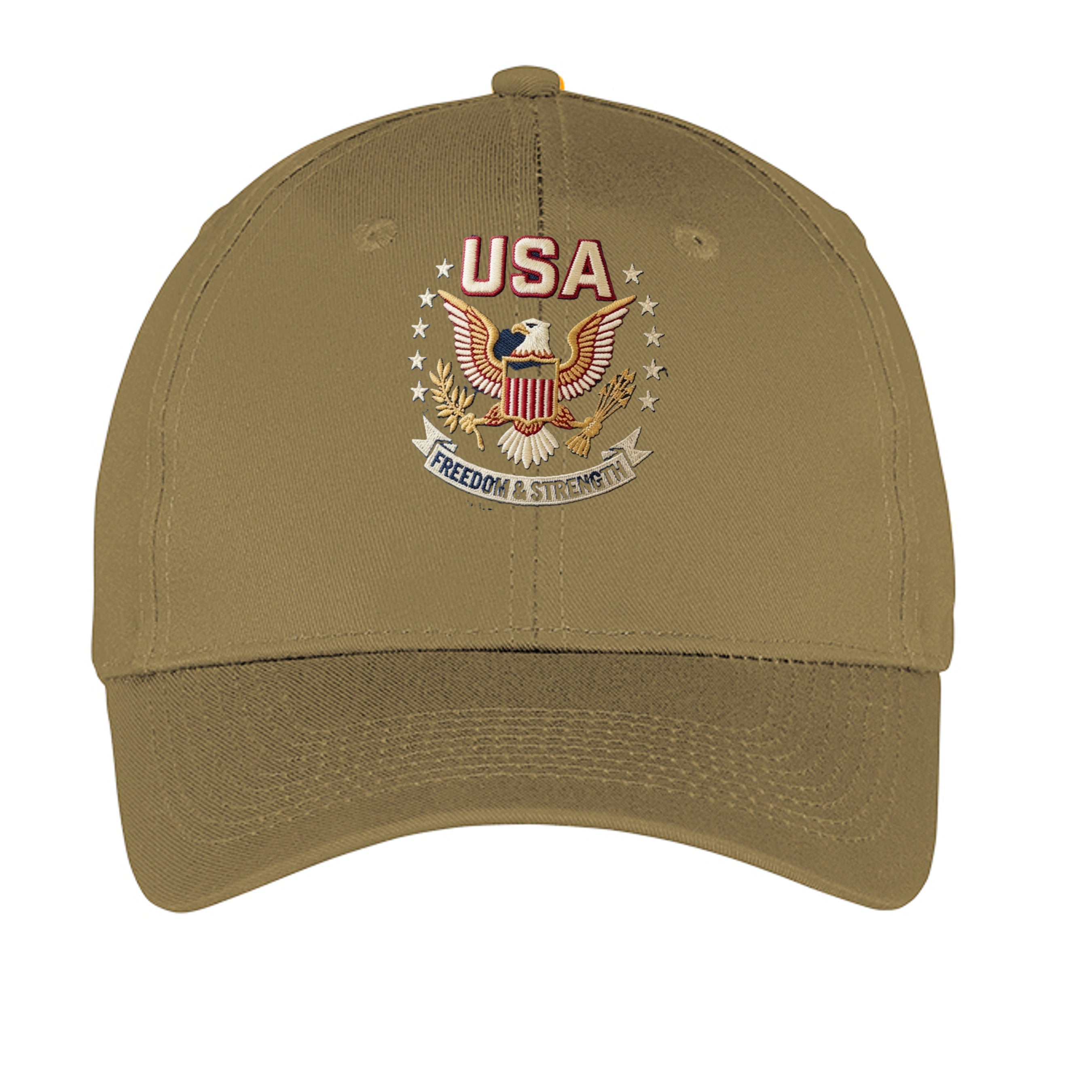 “Freedom & Strength” USA Eagle Dad Hat – American Patriot Edition Anvil and Anthem }
