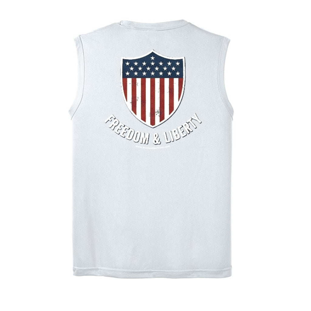 Freedom & Liberty America 250 Tank Top | Patriotic USA Heritage Tank Anvil and Anthem }