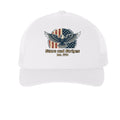 Stars & Stripes American Eagle Trucker Hat | Patriotic USA Classic Since 1776 Anvil and Anthem }