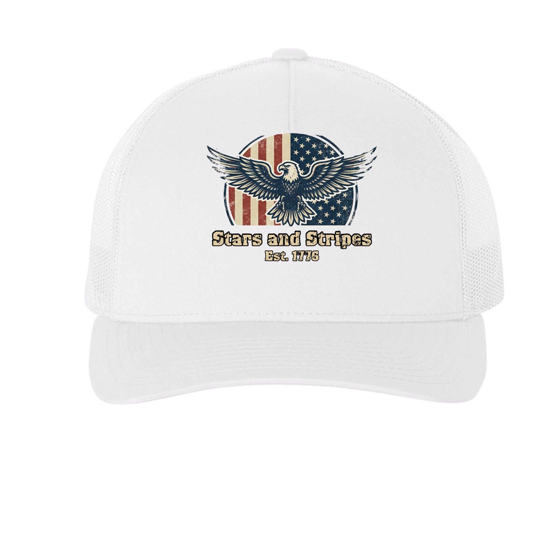 Stars & Stripes American Eagle Trucker Hat | Patriotic USA Classic Since 1776 {{ product_type }Anvil and Anthem }