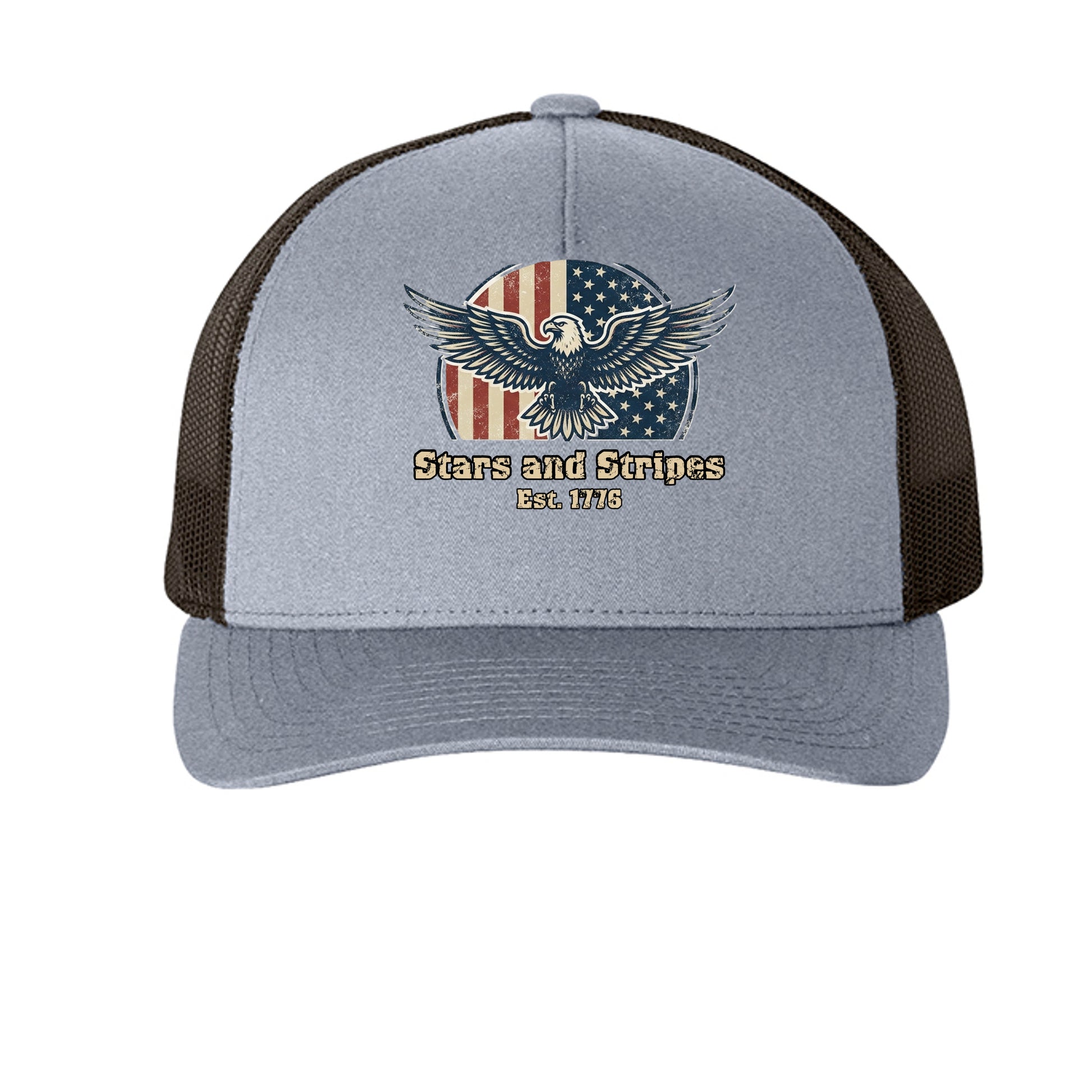 Stars & Stripes American Eagle Trucker Hat | Patriotic USA Classic Since 1776 {{ product_type }Anvil and Anthem }