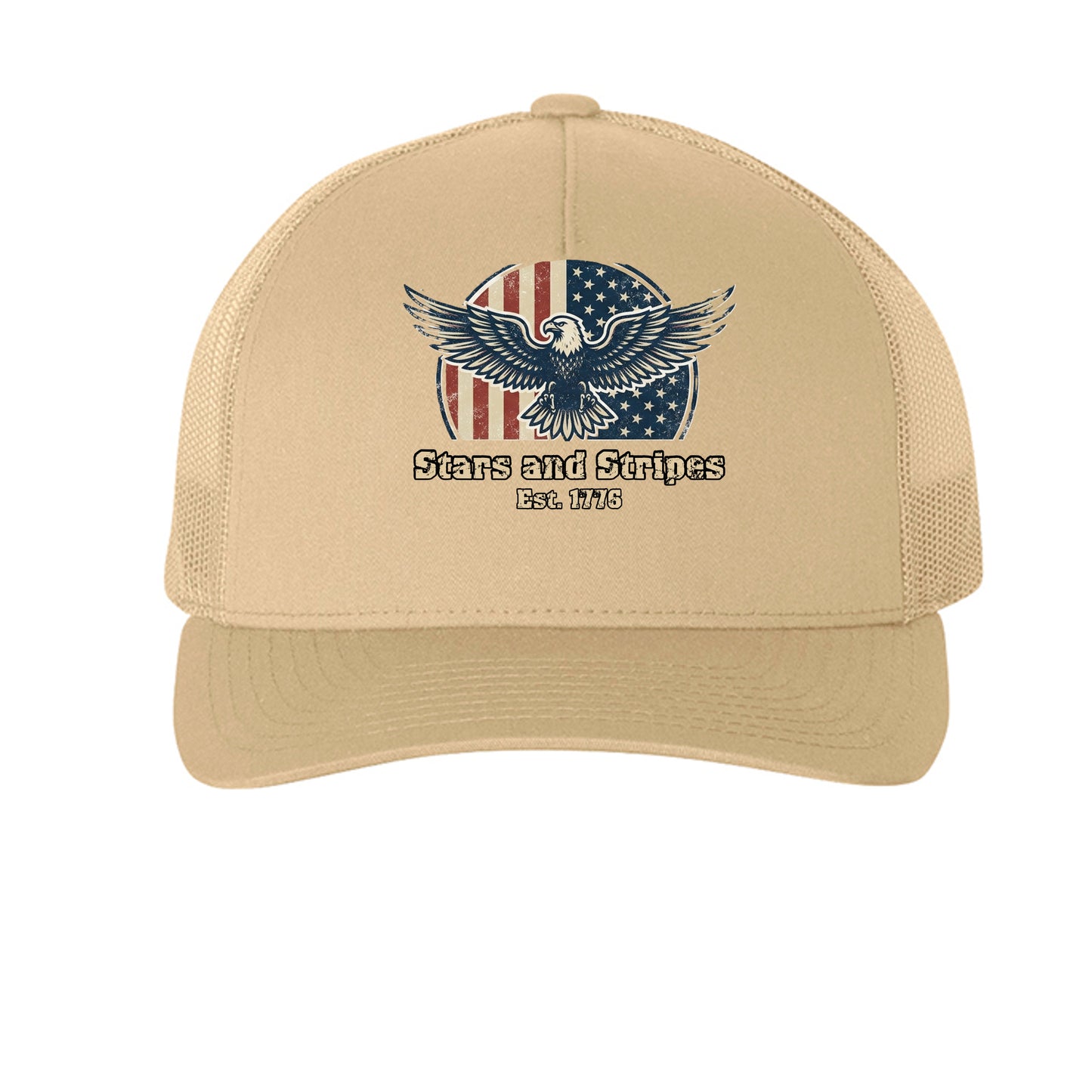 Stars & Stripes American Eagle Trucker Hat | Patriotic USA Classic Since 1776 {{ product_type }Anvil and Anthem }