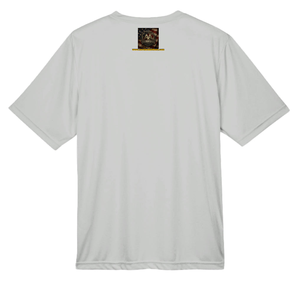 Stars & Stripes American Eagle Performance Wicking Tee | Patriotic USA Athletic Shirt (Est. 1776) Anvil and Anthem }