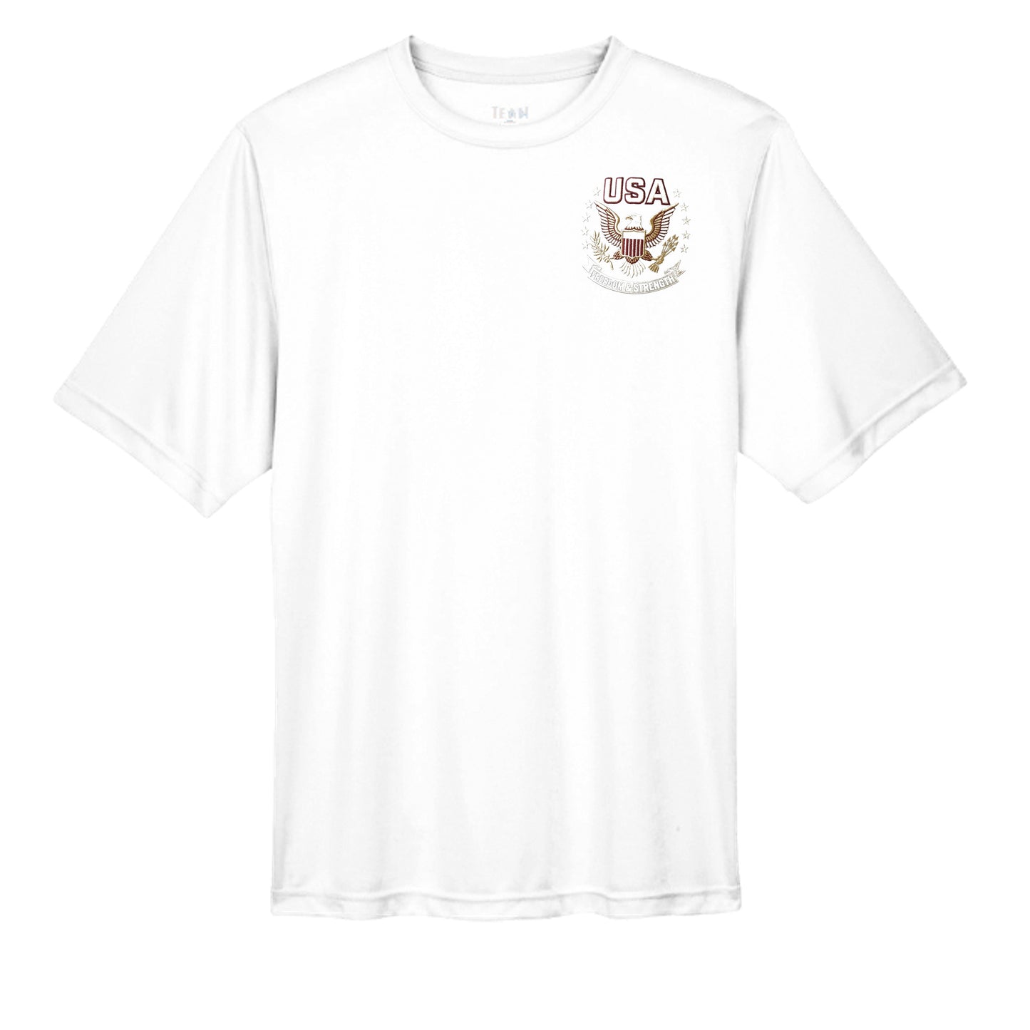 Free & Brave “America 250” Performance Wicking Tee | USA Patriotic Eagle & Uncle Sam Athletic Shirt {{ product_type }Anvil and Anthem }