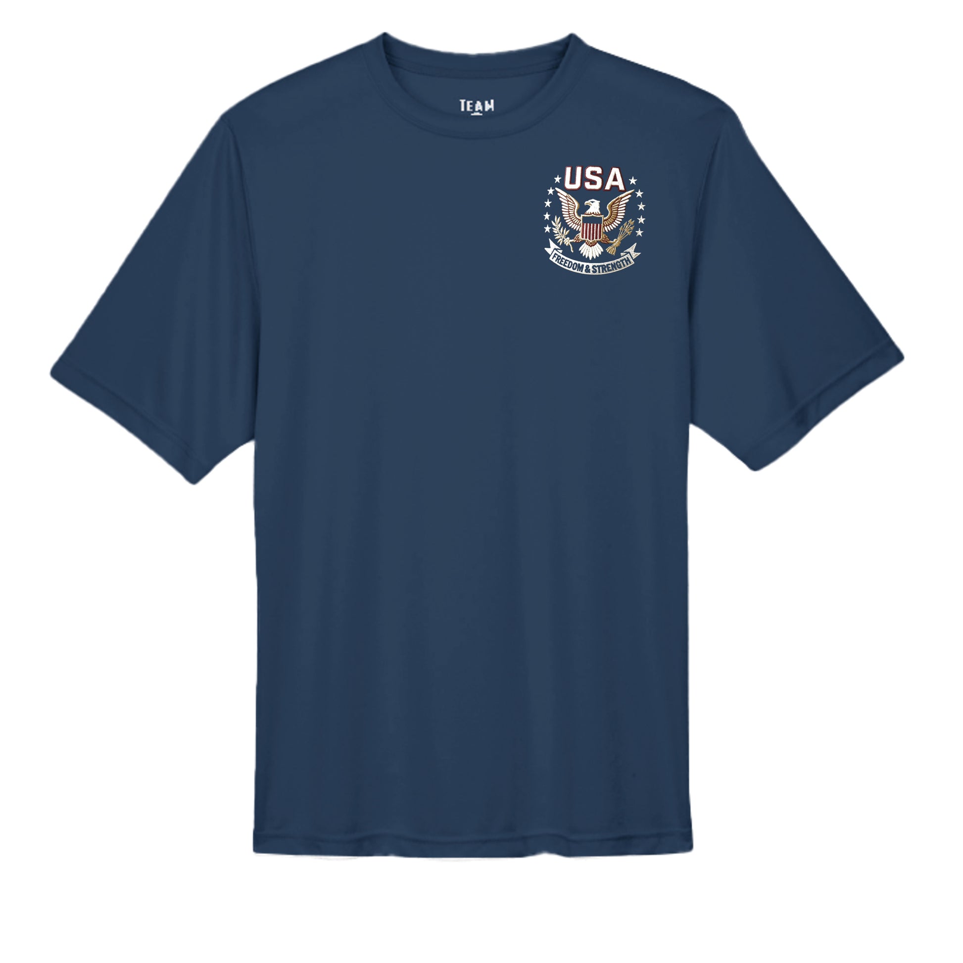 Free & Brave “America 250” Performance Wicking Tee | USA Patriotic Eagle & Uncle Sam Athletic Shirt {{ product_type }Anvil and Anthem }