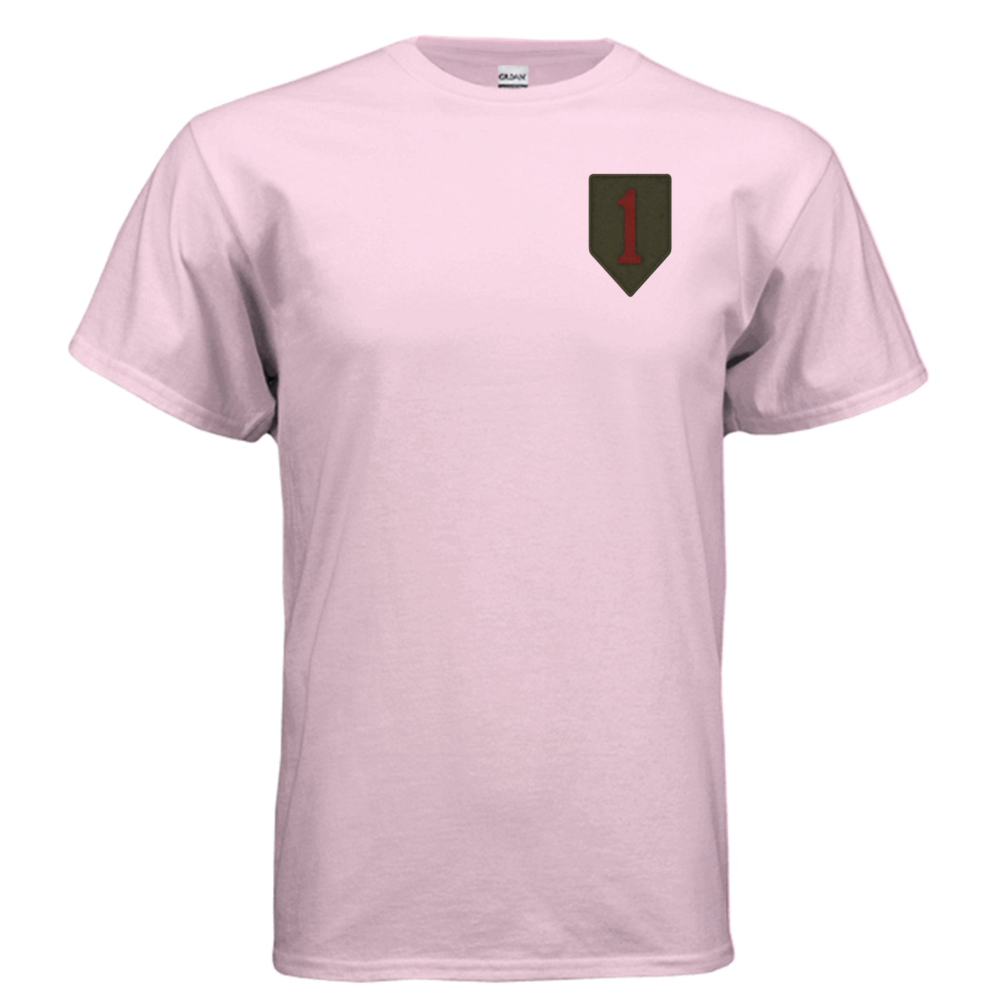 Big Red One Tee – 1st Infantry Division “Big Red One” Army Pride Shirt LIGHT PINK {{ product_type }Anvil and Anthem }