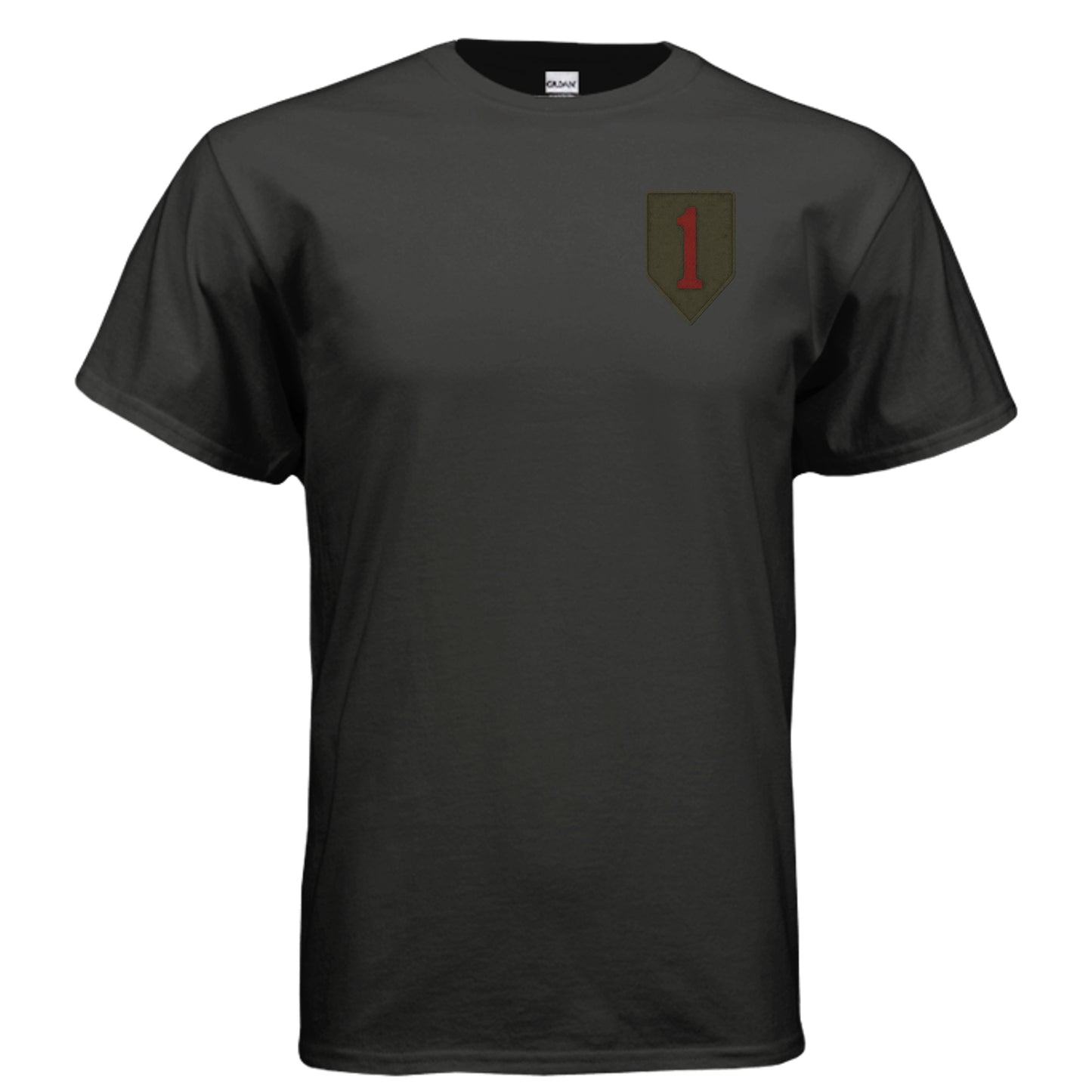 Big Red One Tee – 1st Infantry Division “Big Red One” Army Pride Shirt BLACK {{ product_type }Anvil and Anthem }