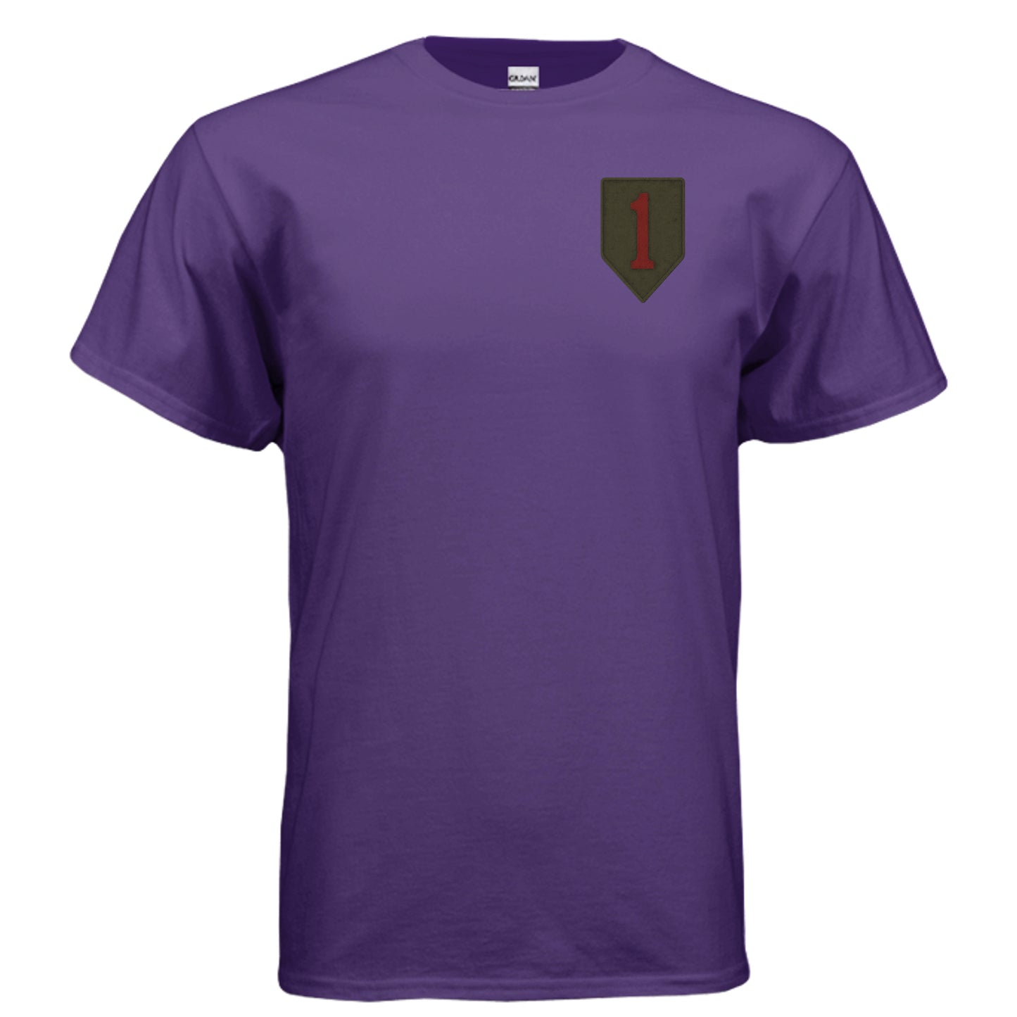 Big Red One Tee – 1st Infantry Division “Big Red One” Army Pride Shirt PURPLE {{ product_type }Anvil and Anthem }