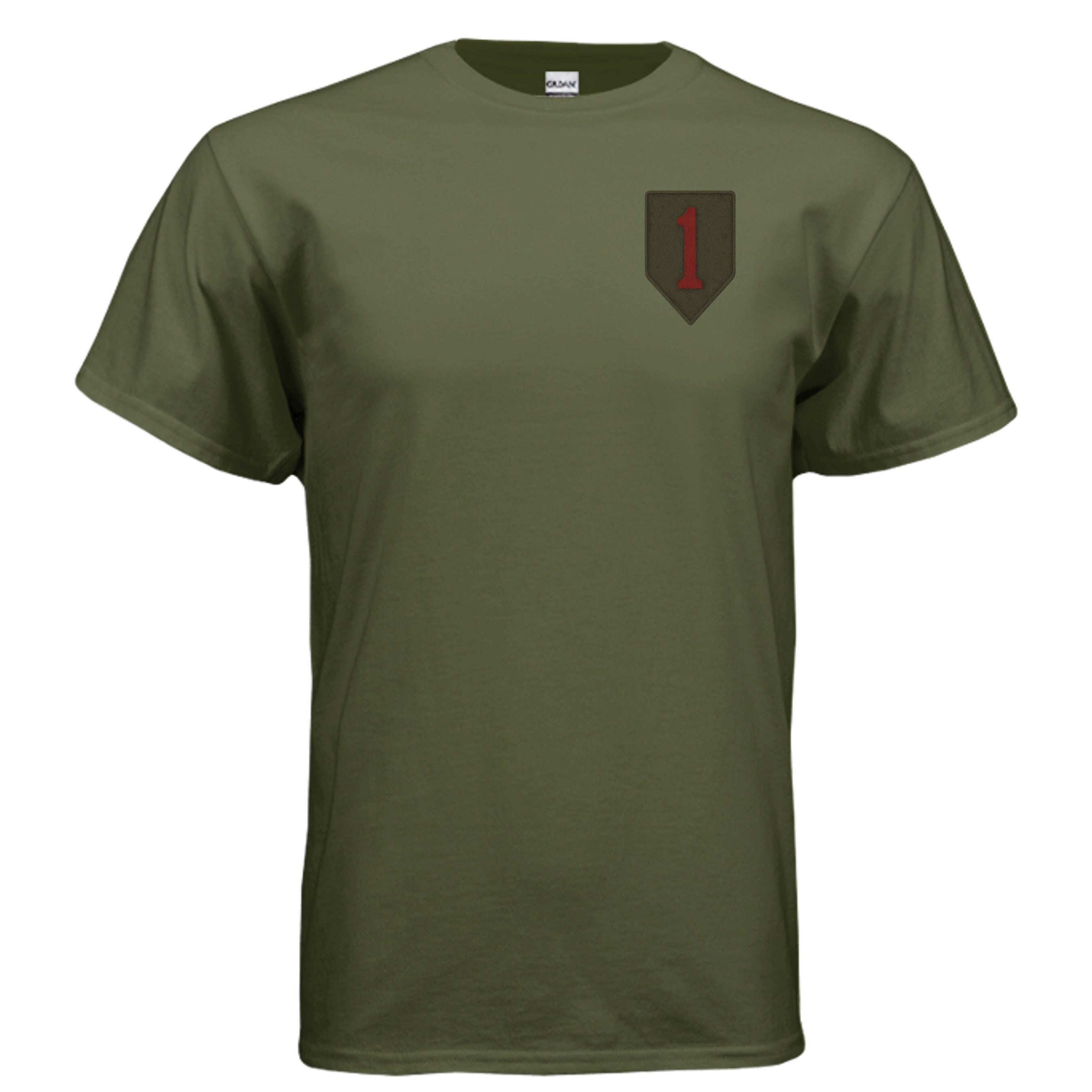Big Red One Tee – 1st Infantry Division “Big Red One” Army Pride Shirt Anvil and Anthem }