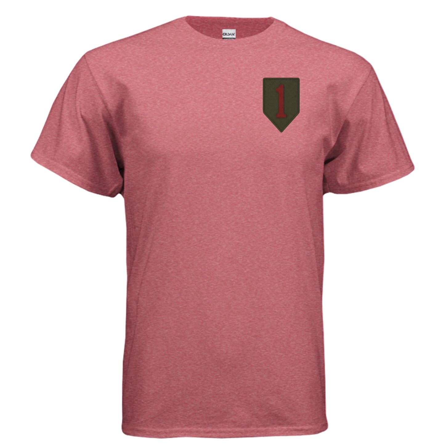 Big Red One Tee – 1st Infantry Division “Big Red One” Army Pride Shirt HEATHER RED {{ product_type }Anvil and Anthem }