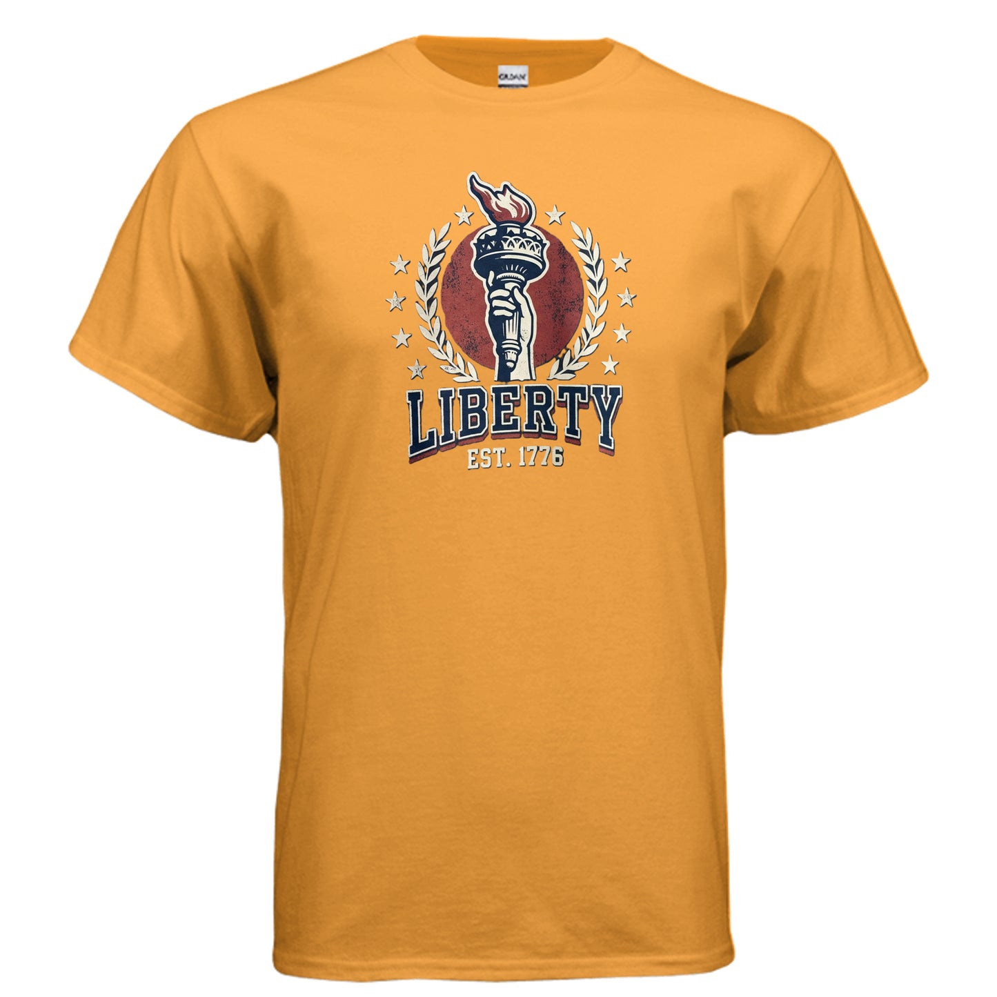 Liberty 1776 American Heritage Tee | Statue of Liberty Torch Patriotic USA Shirt {{ product_type }Anvil and Anthem }