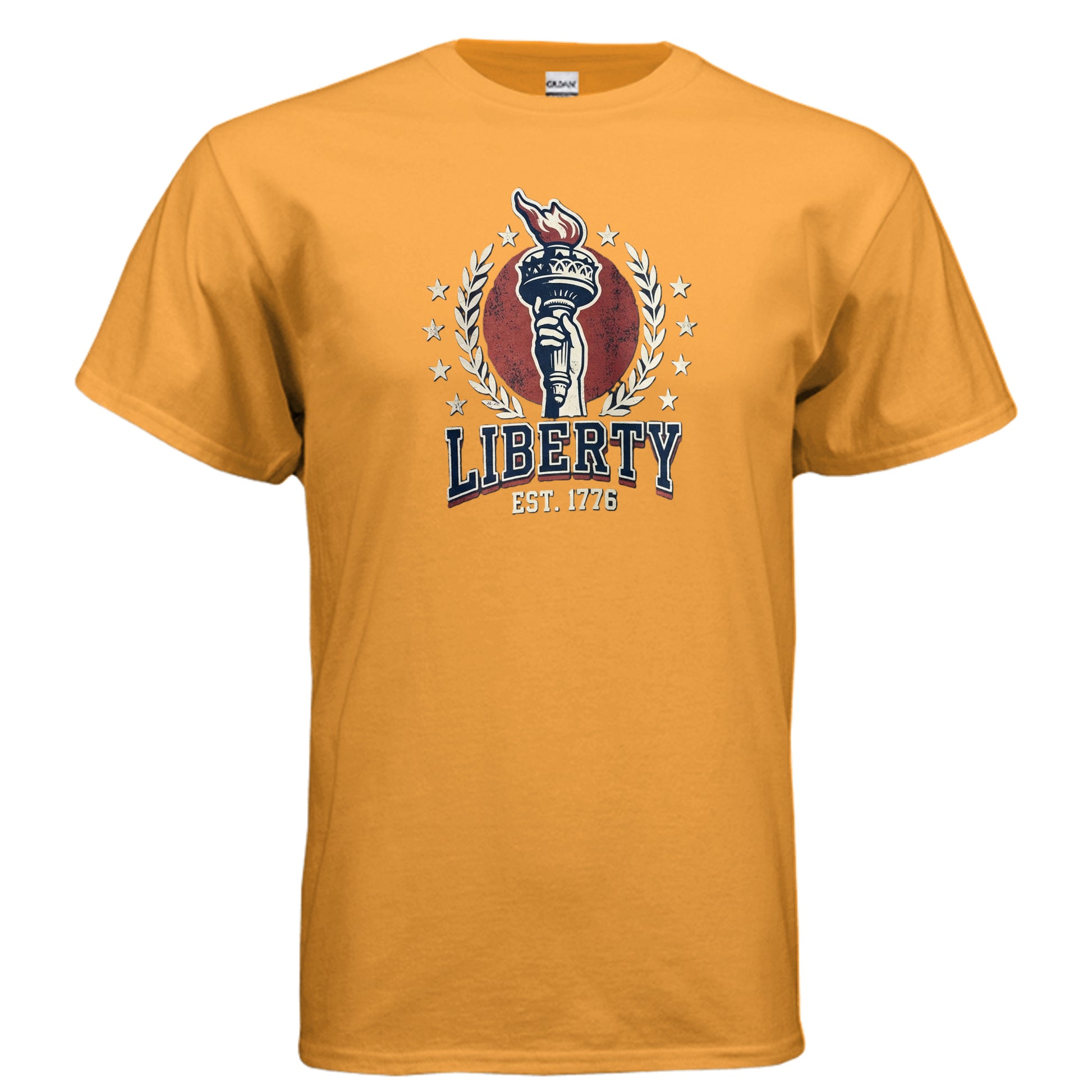 Liberty 1776 American Heritage Tee | Statue of Liberty Torch Patriotic USA Shirt {{ product_type }Anvil and Anthem }