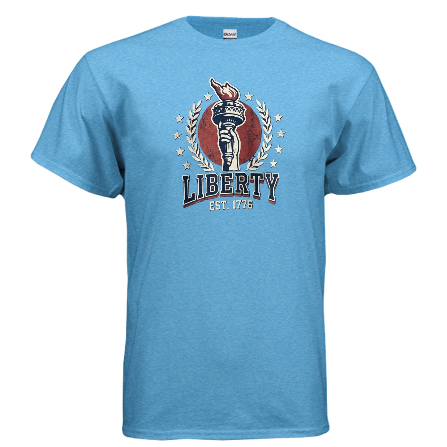 Liberty 1776 American Heritage Tee | Statue of Liberty Torch Patriotic USA Shirt {{ product_type }Anvil and Anthem }