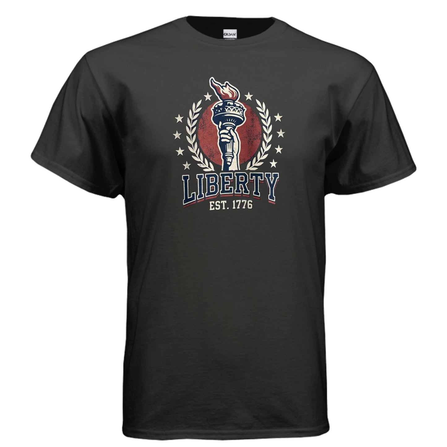 Liberty 1776 American Heritage Tee | Statue of Liberty Torch Patriotic USA Shirt {{ product_type }Anvil and Anthem }