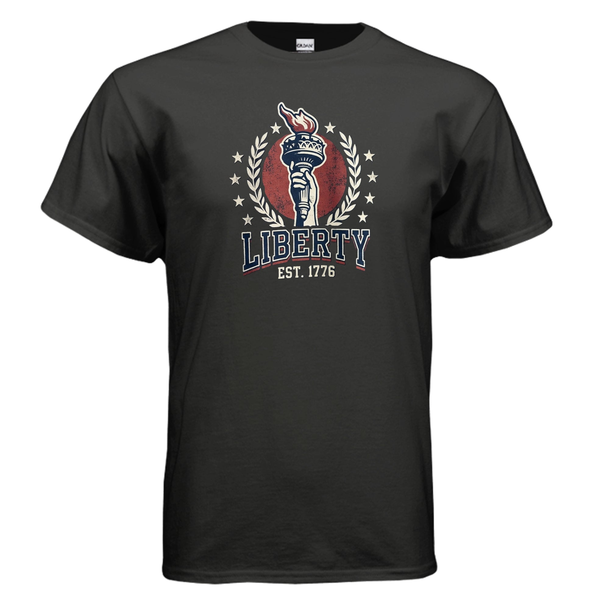 Liberty 1776 American Heritage Tee | Statue of Liberty Torch Patriotic USA Shirt {{ product_type }Anvil and Anthem }