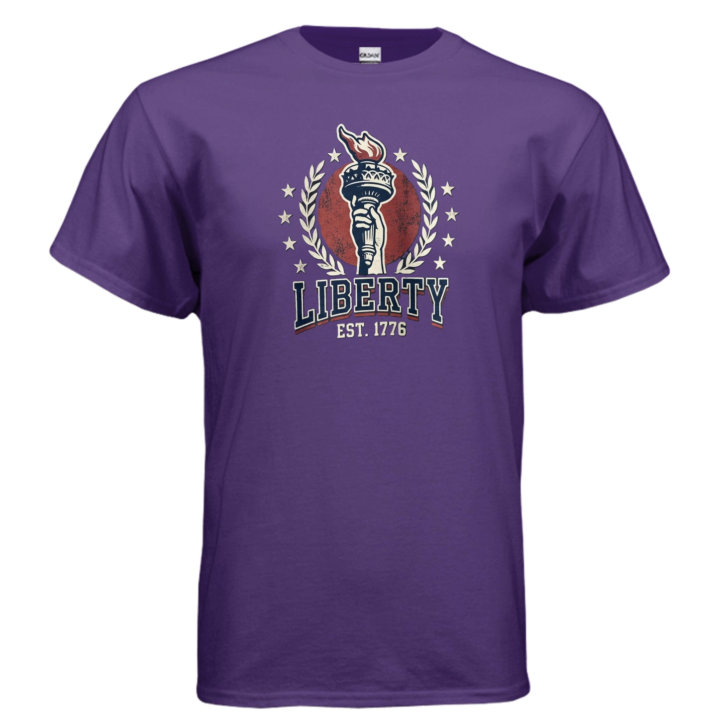 Liberty 1776 American Heritage Tee | Statue of Liberty Torch Patriotic USA Shirt {{ product_type }Anvil and Anthem }