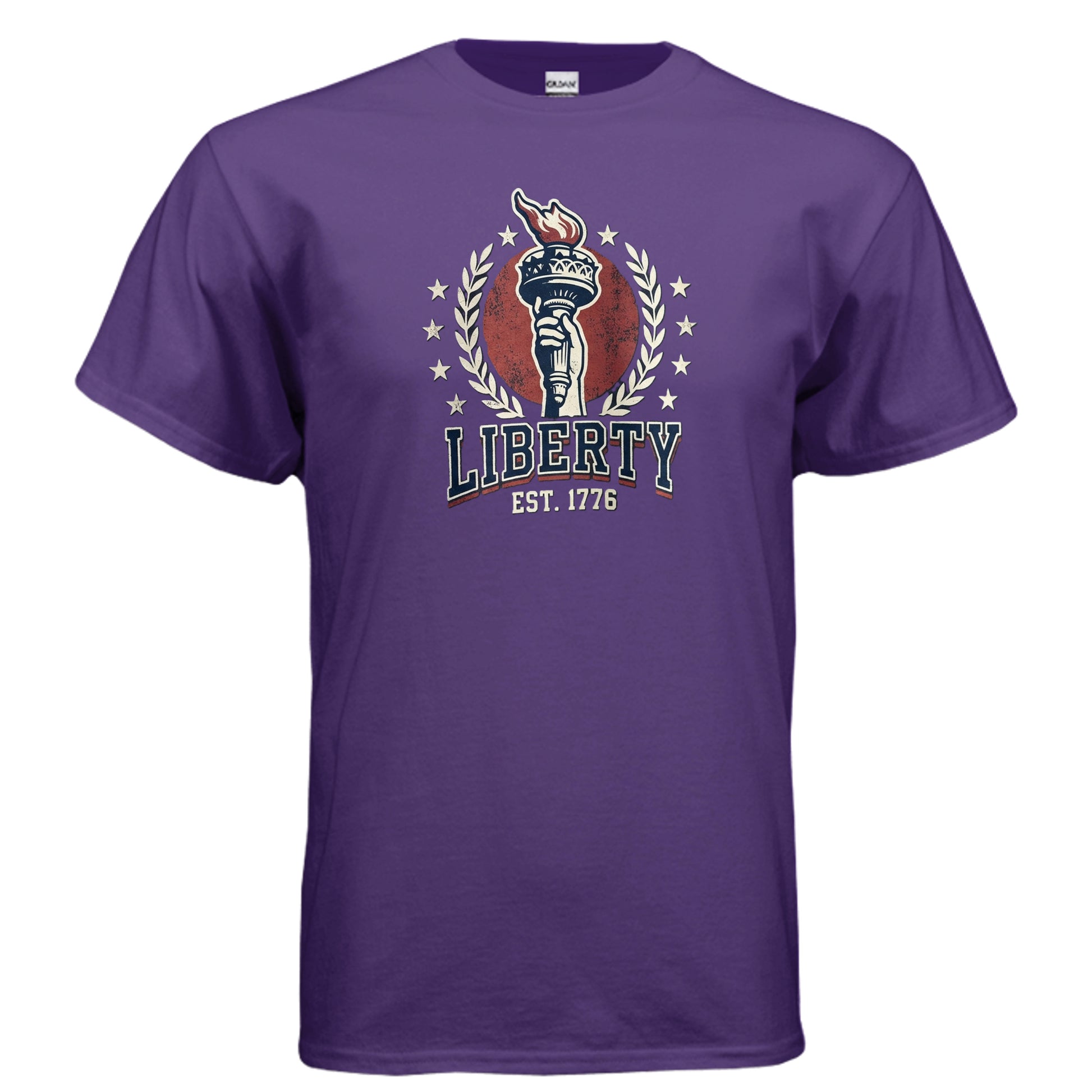 Liberty 1776 American Heritage Tee | Statue of Liberty Torch Patriotic USA Shirt {{ product_type }Anvil and Anthem }