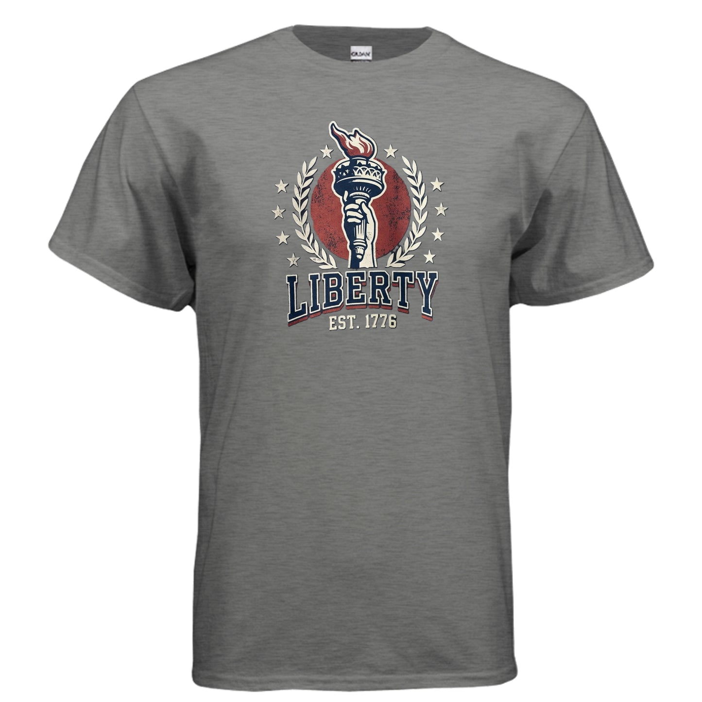 Liberty 1776 American Heritage Tee | Statue of Liberty Torch Patriotic USA Shirt {{ product_type }Anvil and Anthem }