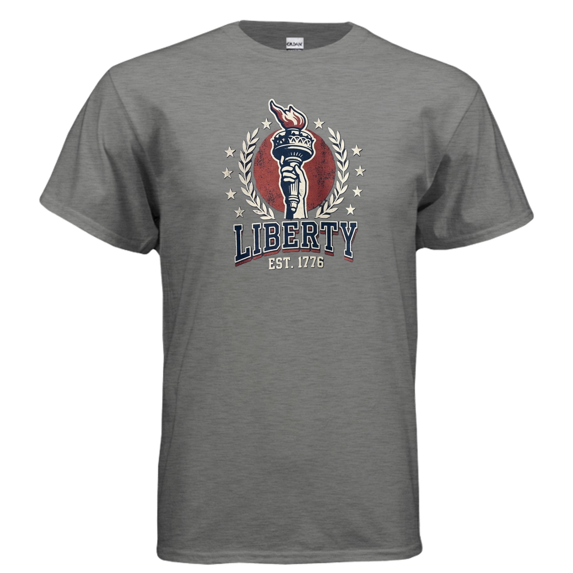 Liberty 1776 American Heritage Tee | Statue of Liberty Torch Patriotic USA Shirt {{ product_type }Anvil and Anthem }