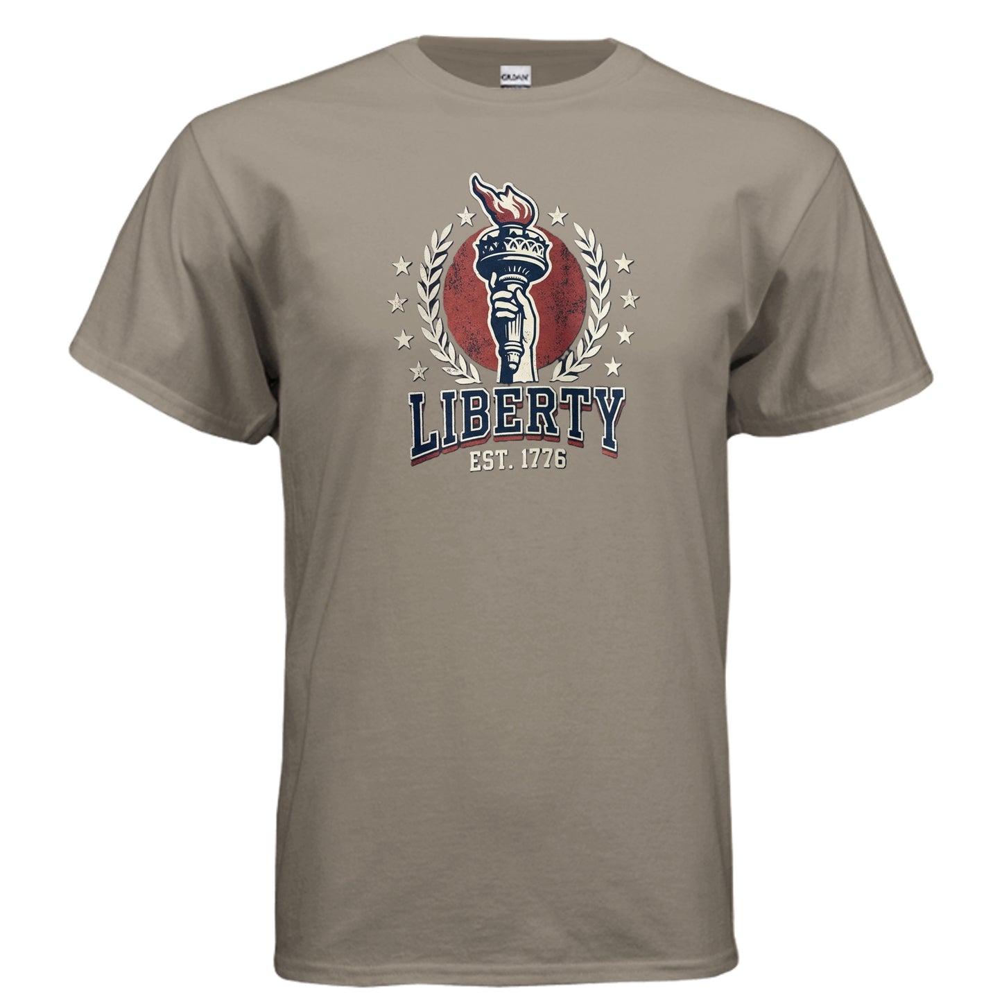 Liberty 1776 American Heritage Tee | Statue of Liberty Torch Patriotic USA Shirt {{ product_type }Anvil and Anthem }