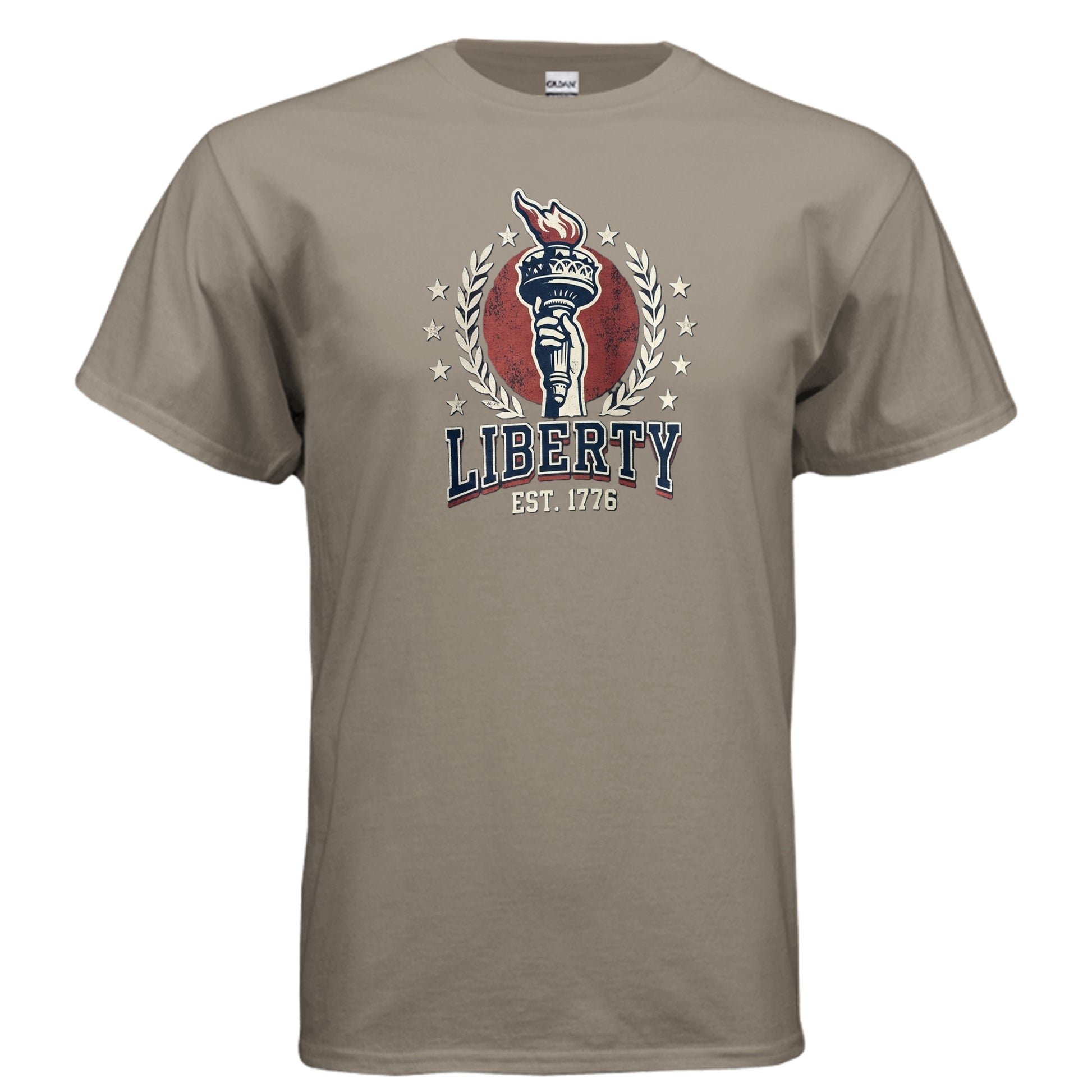 Liberty 1776 American Heritage Tee | Statue of Liberty Torch Patriotic USA Shirt {{ product_type }Anvil and Anthem }