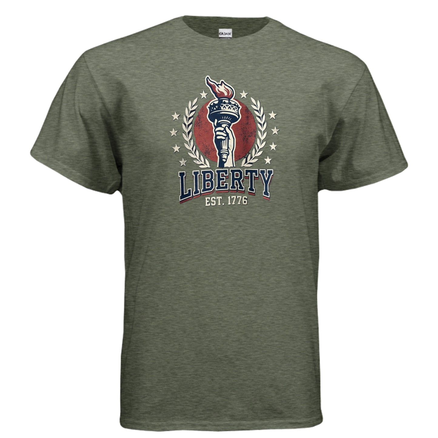 Liberty 1776 American Heritage Tee | Statue of Liberty Torch Patriotic USA Shirt {{ product_type }Anvil and Anthem }