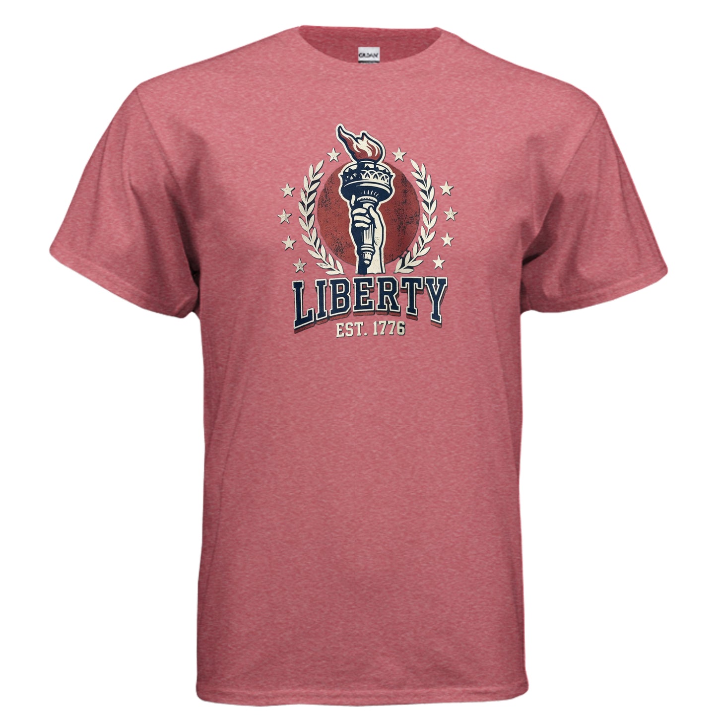 Liberty 1776 American Heritage Tee | Statue of Liberty Torch Patriotic USA Shirt {{ product_type }Anvil and Anthem }