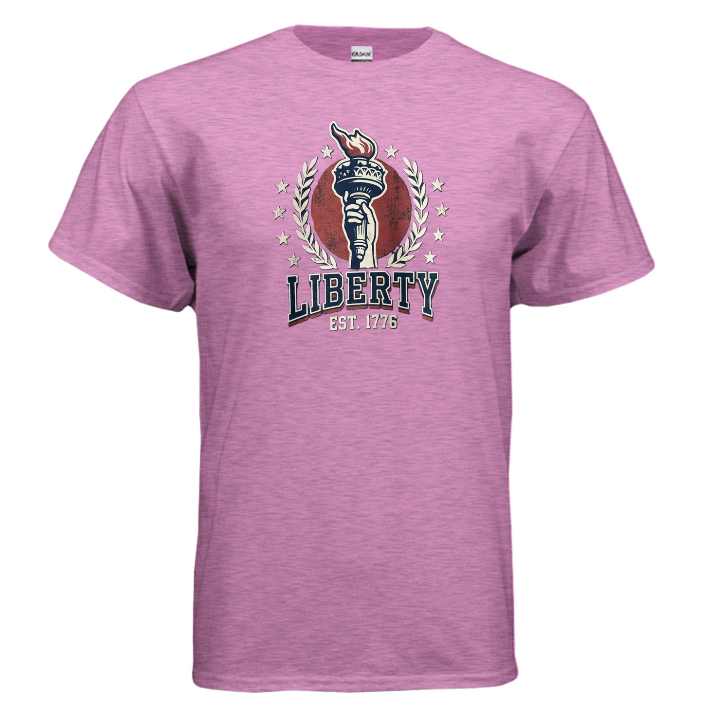 Liberty 1776 American Heritage Tee | Statue of Liberty Torch Patriotic USA Shirt {{ product_type }Anvil and Anthem }