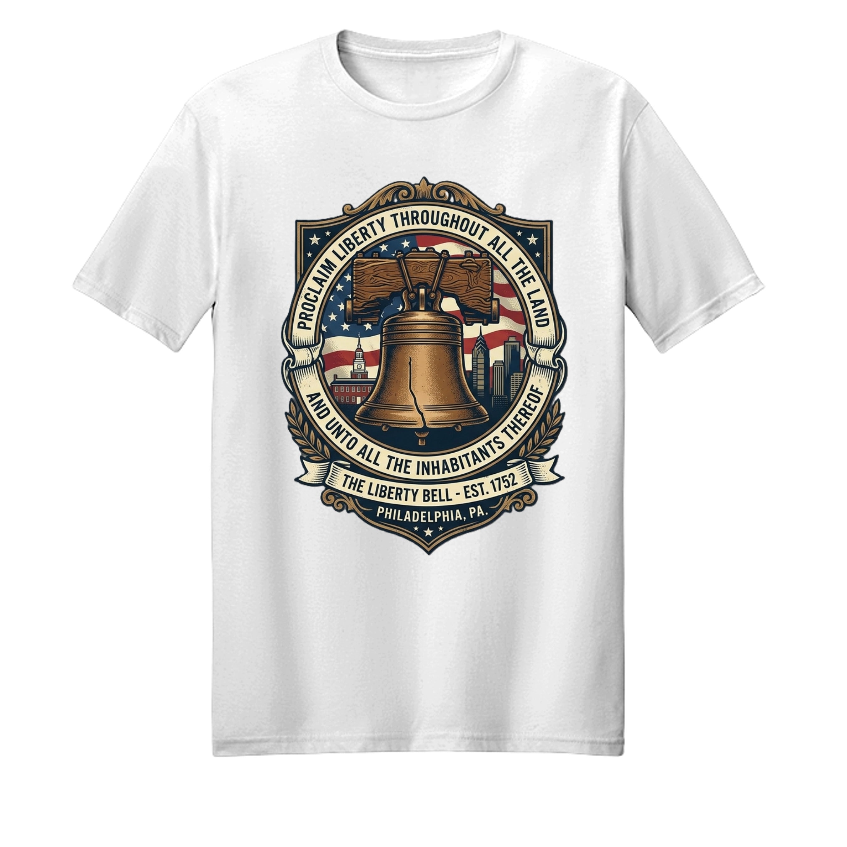 Liberty Bell Heritage Story Tee | Proclaim Liberty Patriotic American History Shirt Anvil and Anthem }