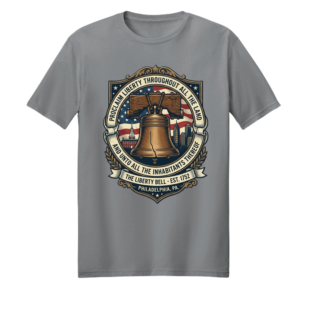 Liberty Bell Heritage Story Tee | Proclaim Liberty Patriotic American History Shirt Anvil and Anthem }