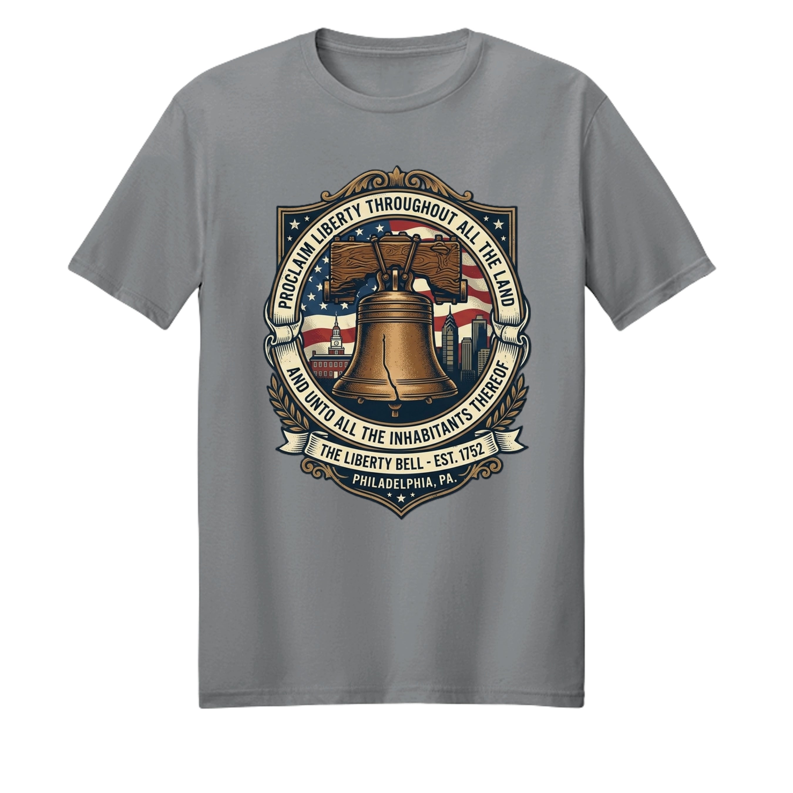 Liberty Bell Heritage Story Tee | Proclaim Liberty Patriotic American History Shirt Anvil and Anthem }