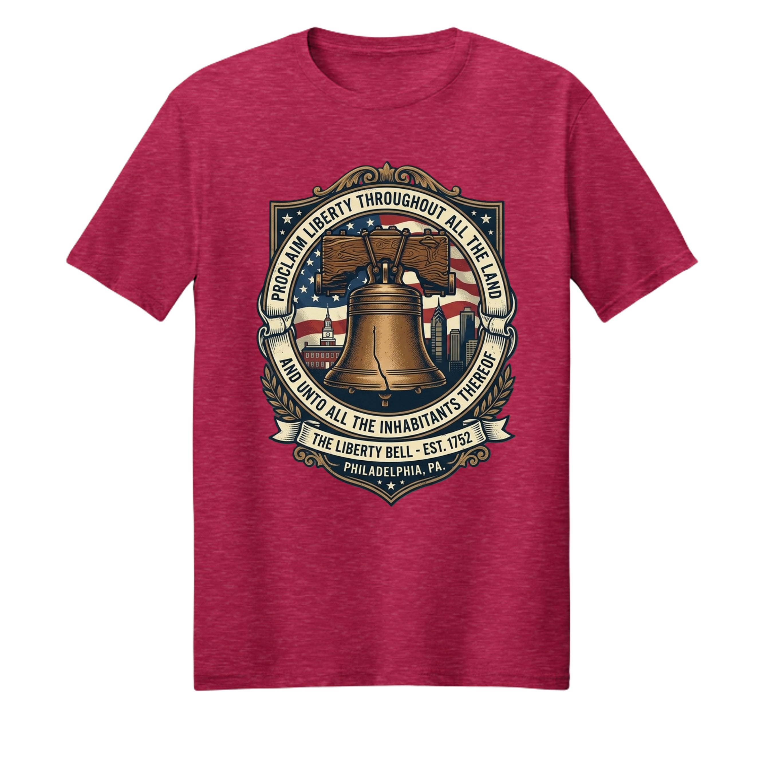 Liberty Bell Heritage Story Tee | Proclaim Liberty Patriotic American History Shirt Anvil and Anthem }