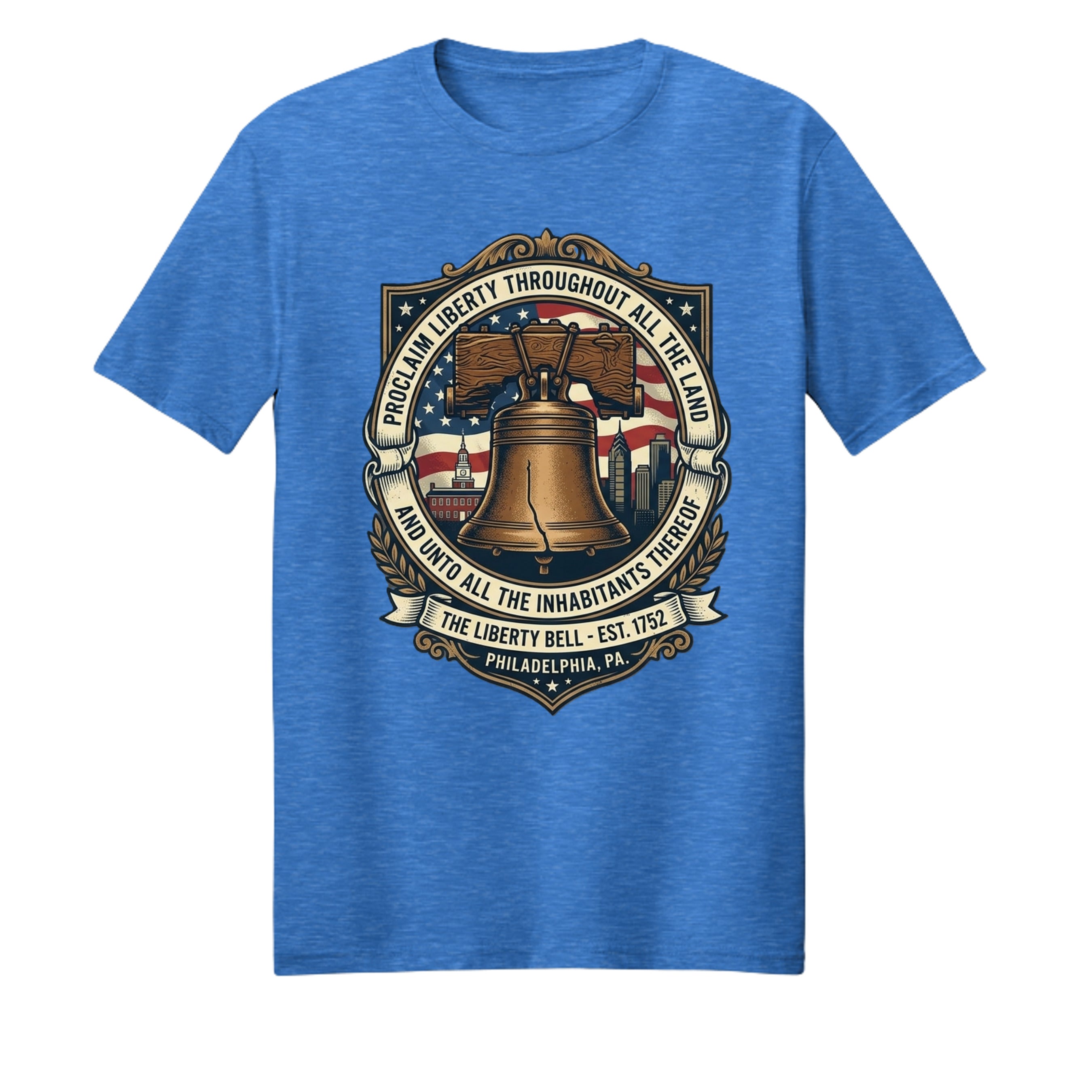 Liberty Bell Heritage Story Tee | Proclaim Liberty Patriotic American History Shirt Anvil and Anthem }