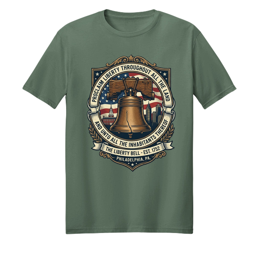 Liberty Bell Heritage Story Tee | Proclaim Liberty Patriotic American History Shirt Anvil and Anthem }