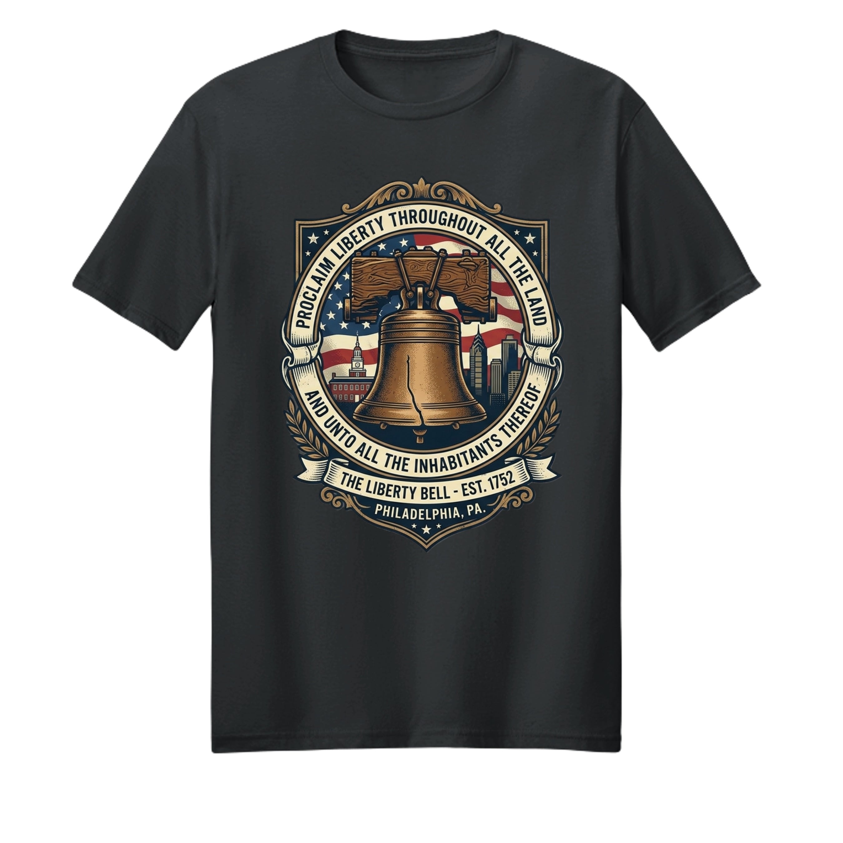 Liberty Bell Heritage Story Tee | Proclaim Liberty Patriotic American History Shirt Anvil and Anthem }