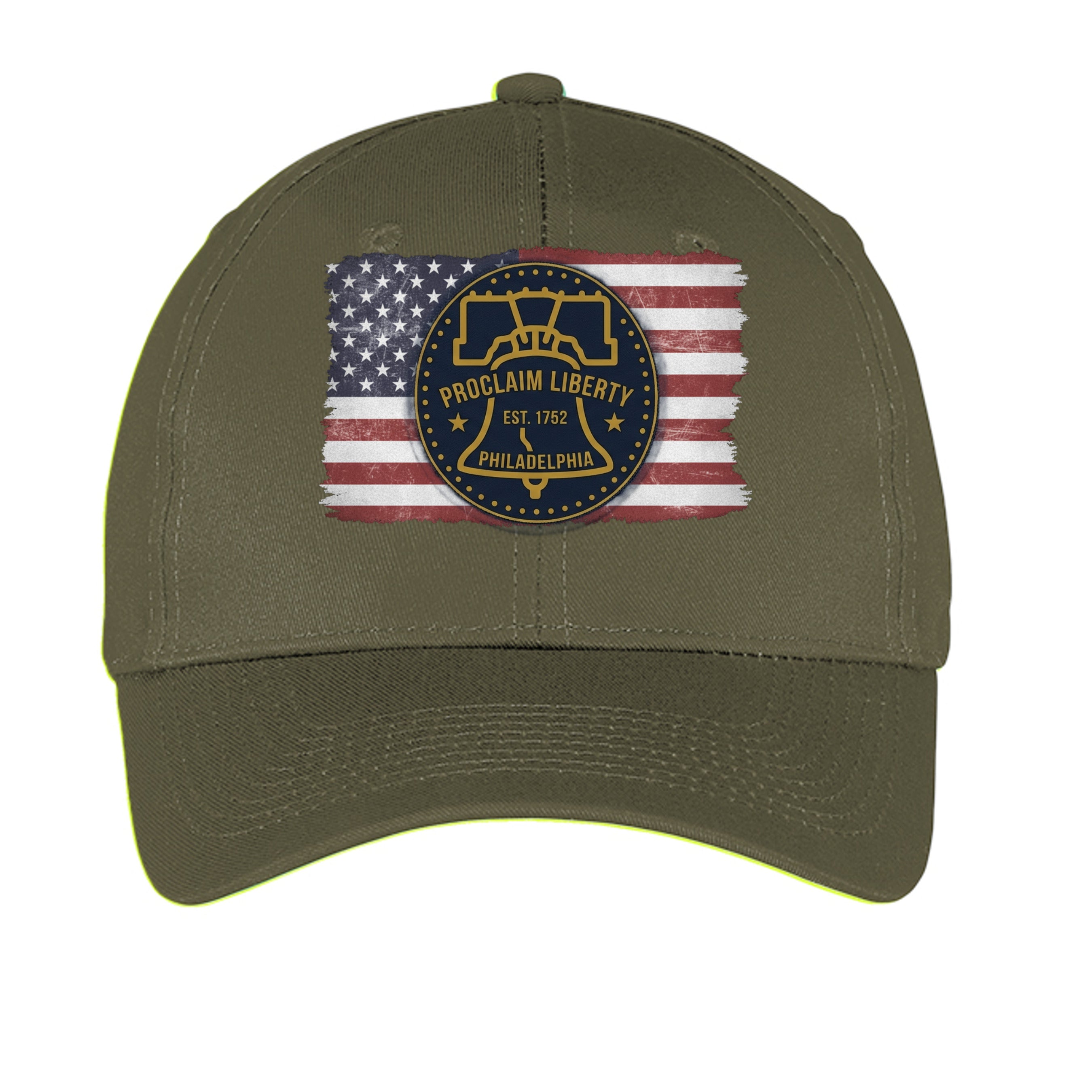 Proclaim Liberty Philadelphia Heritage Hat | Bald Eagle & Liberty Bell Patriotic Cap Anvil and Anthem }