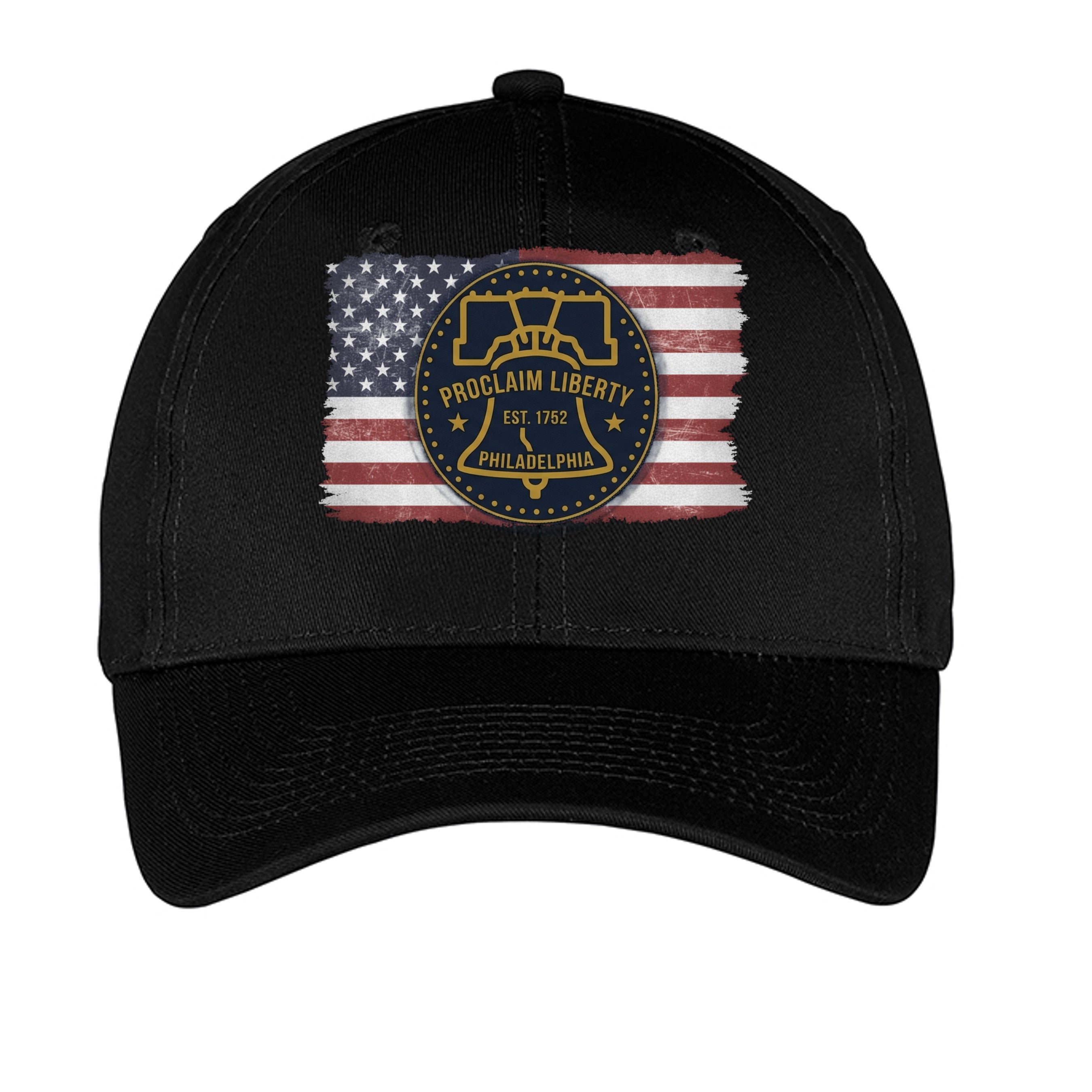 Proclaim Liberty Philadelphia Heritage Hat | Bald Eagle & Liberty Bell Patriotic Cap Anvil and Anthem }