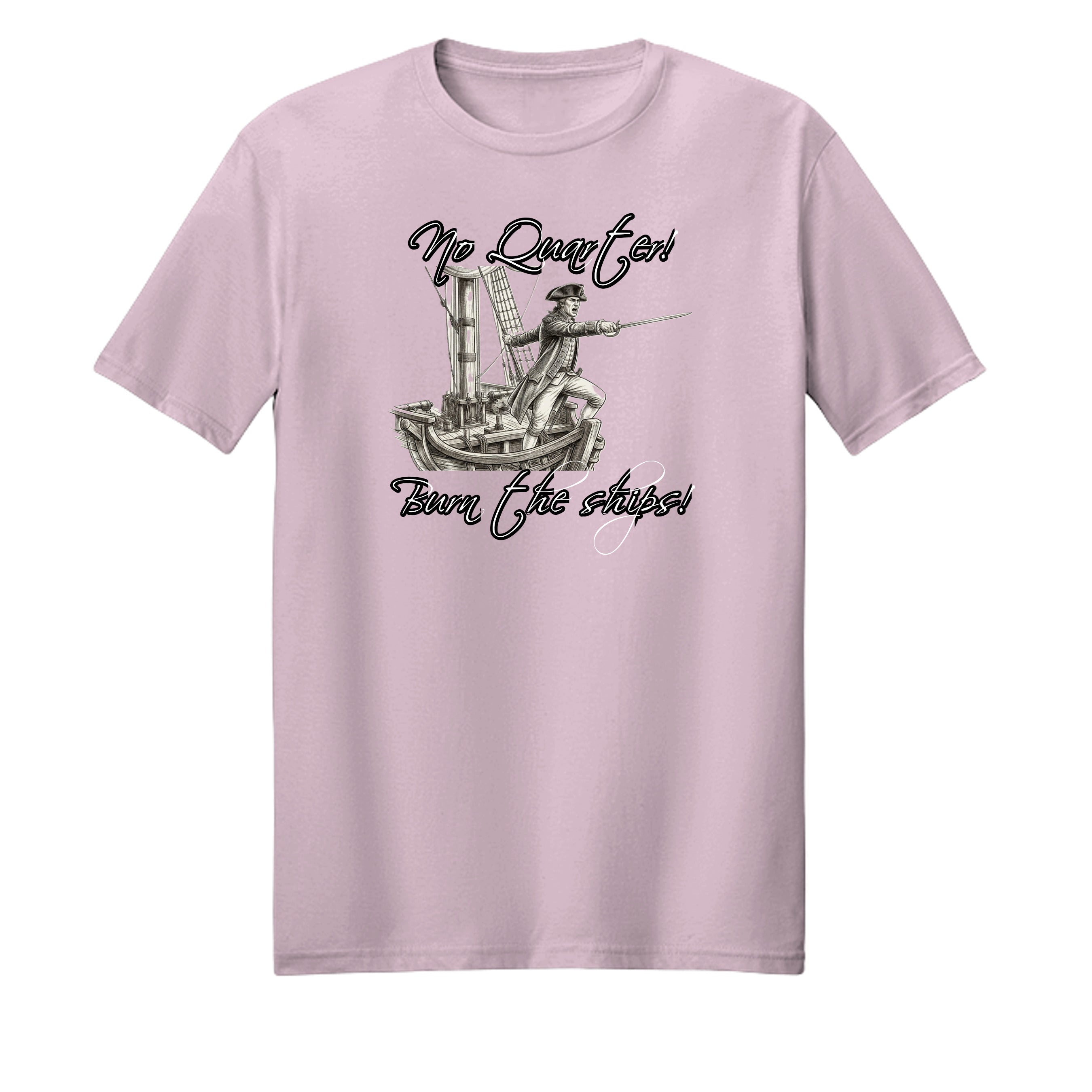 John Paul Jones "Burn the Ships" Premium Graphic Tee – American Naval Heritage Anvil and Anthem }