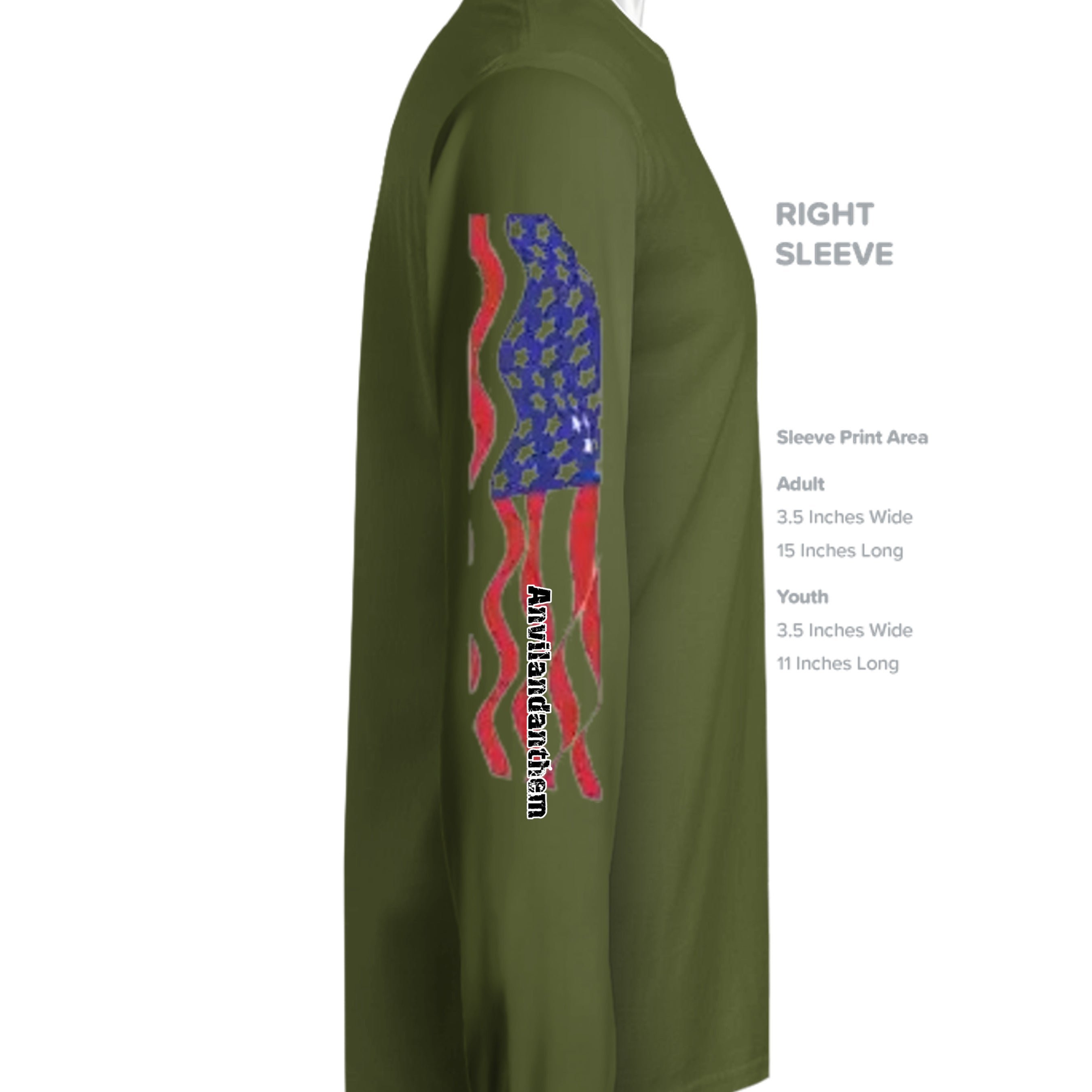 MILITARY GREEN - N3165 - SLEEVE_RIGHT
